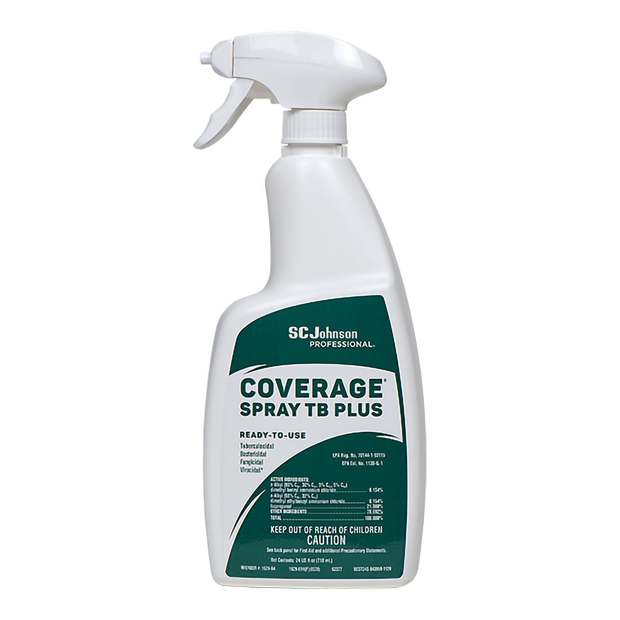 SC Johnson Professional USA Inc - 1629B4 Surface Disinfectant Cleaner Coverage® Spray TB Plus Broad Spectrum Trigger Spray Liquid 24 oz. Bottle Alcohol Scent NonSterile