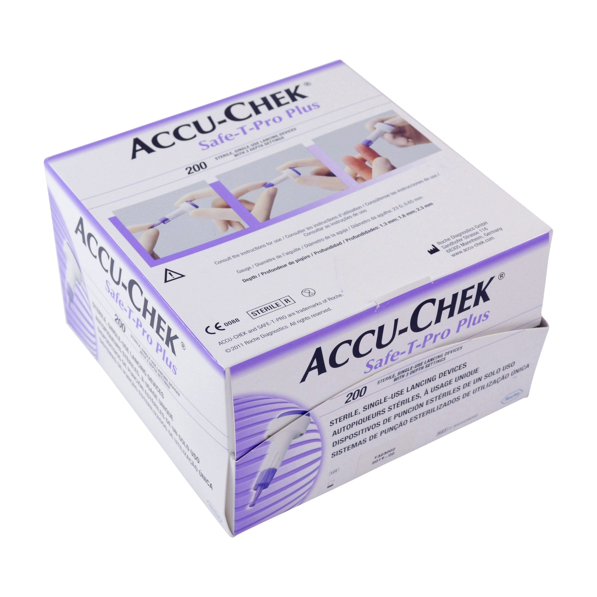 Roche Diagnostics - 03448622001 Accu-Chek® Safe-T-Pro® Plus Safety Lancet