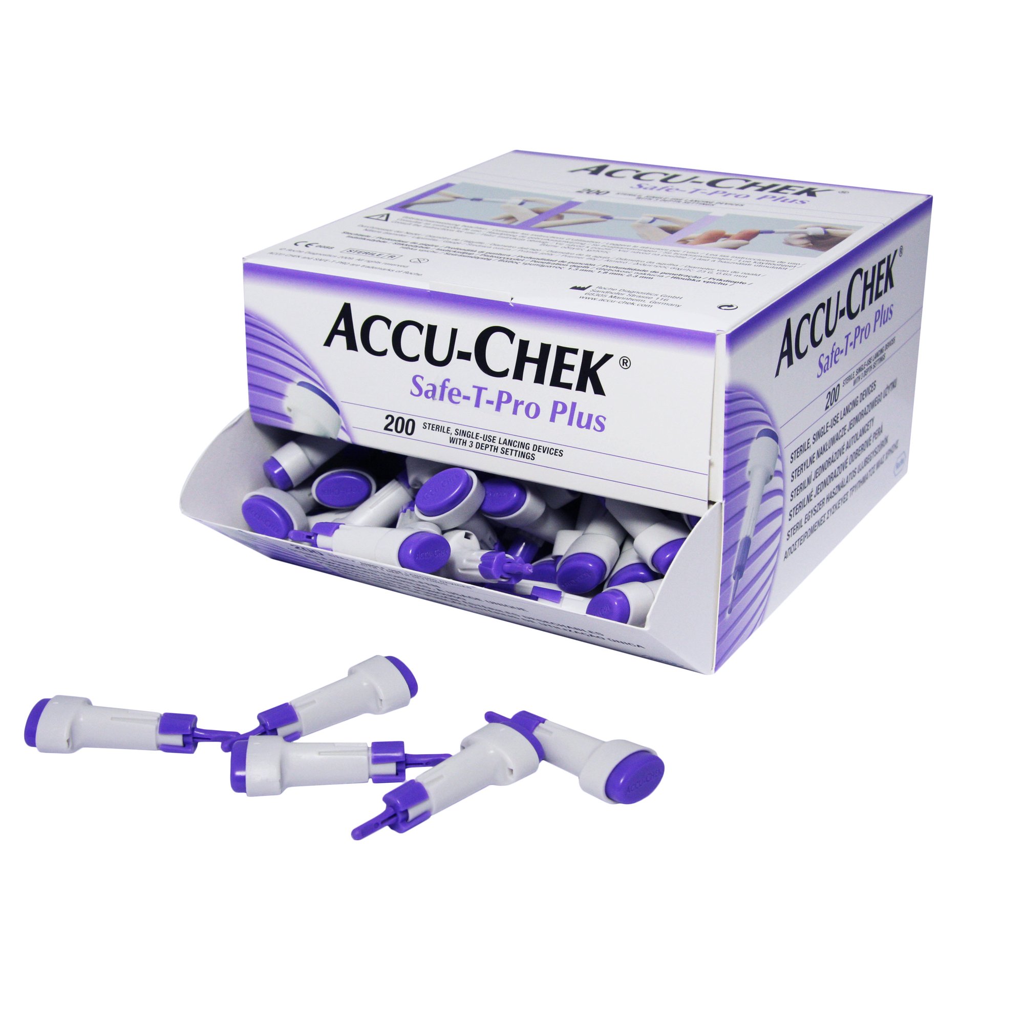 Roche Diagnostics - 03448622001 Accu-Chek® Safe-T-Pro® Plus Safety Lancet