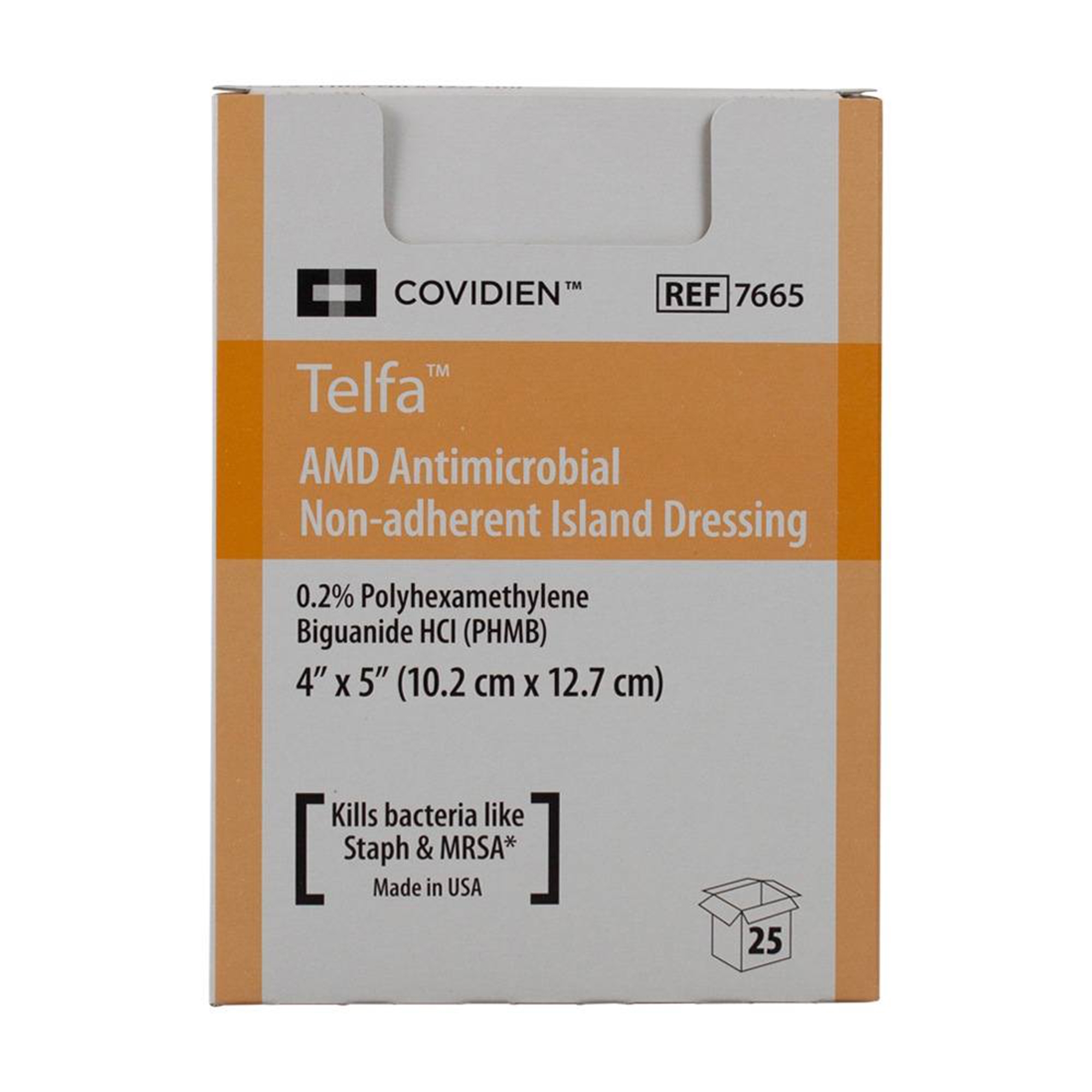 Cardinal - 7665 Covidien™ Telfa™ Impregnated Antimicrobial Dressing