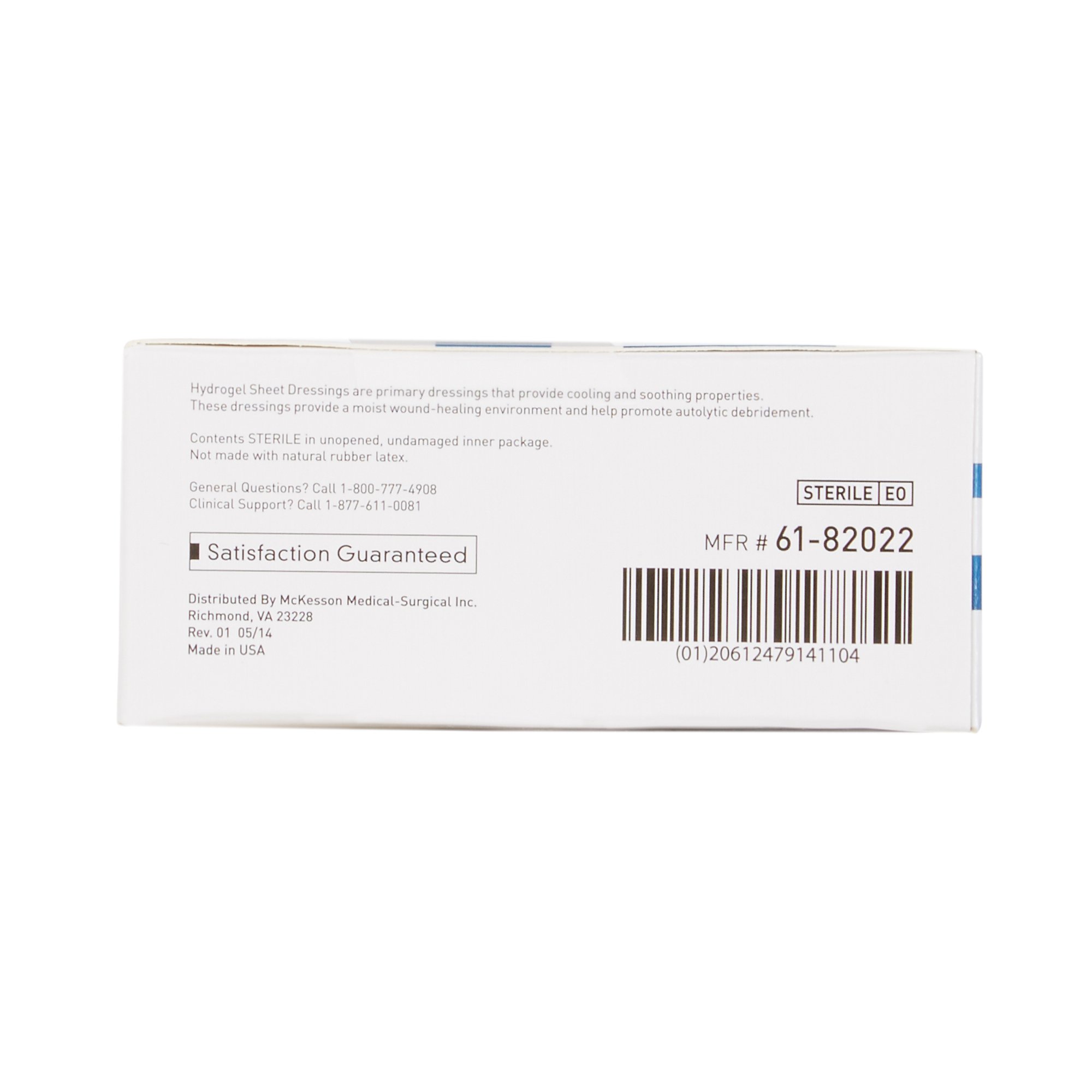 McKesson Brand 61-82022 - McKesson Hydrogel Dressing, 2 x 2 Inch - 10/Box, 40/Case