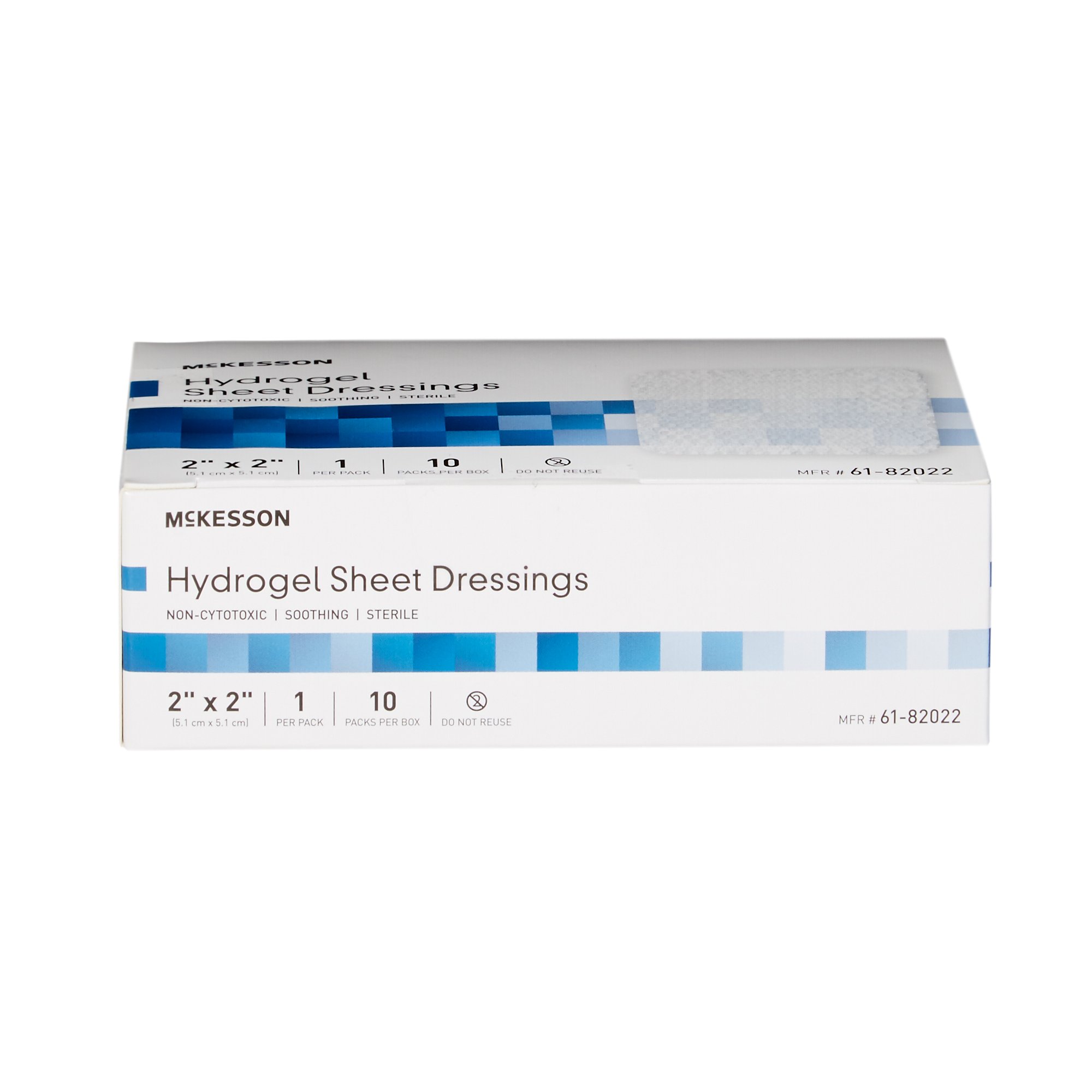 McKesson Brand 61-82022 - McKesson Hydrogel Dressing, 2 x 2 Inch - 10/Box, 40/Case