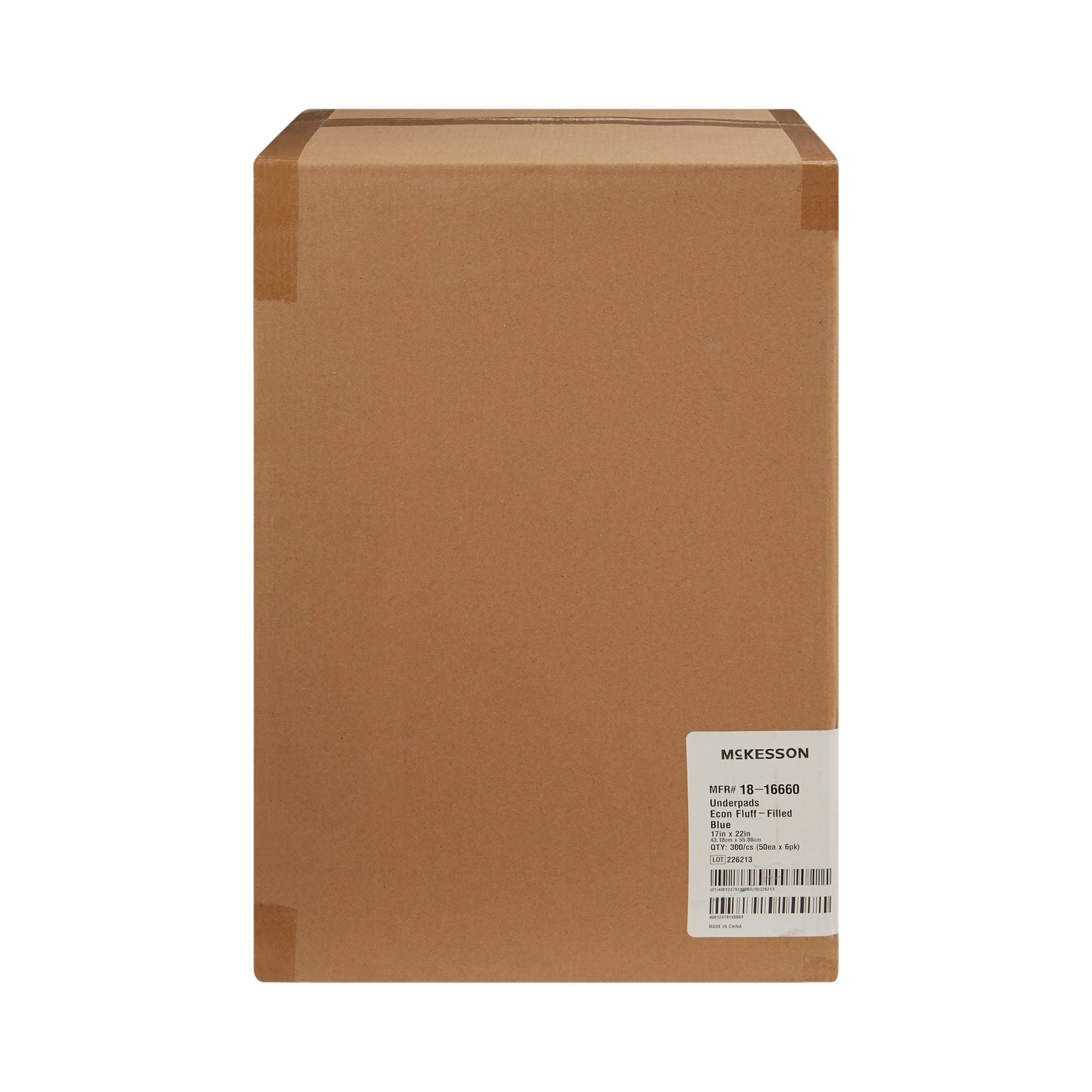 McKesson Brand - 18-16660 Disposable Underpad McKesson 17 X 22 Inch Fluff Light Absorbency