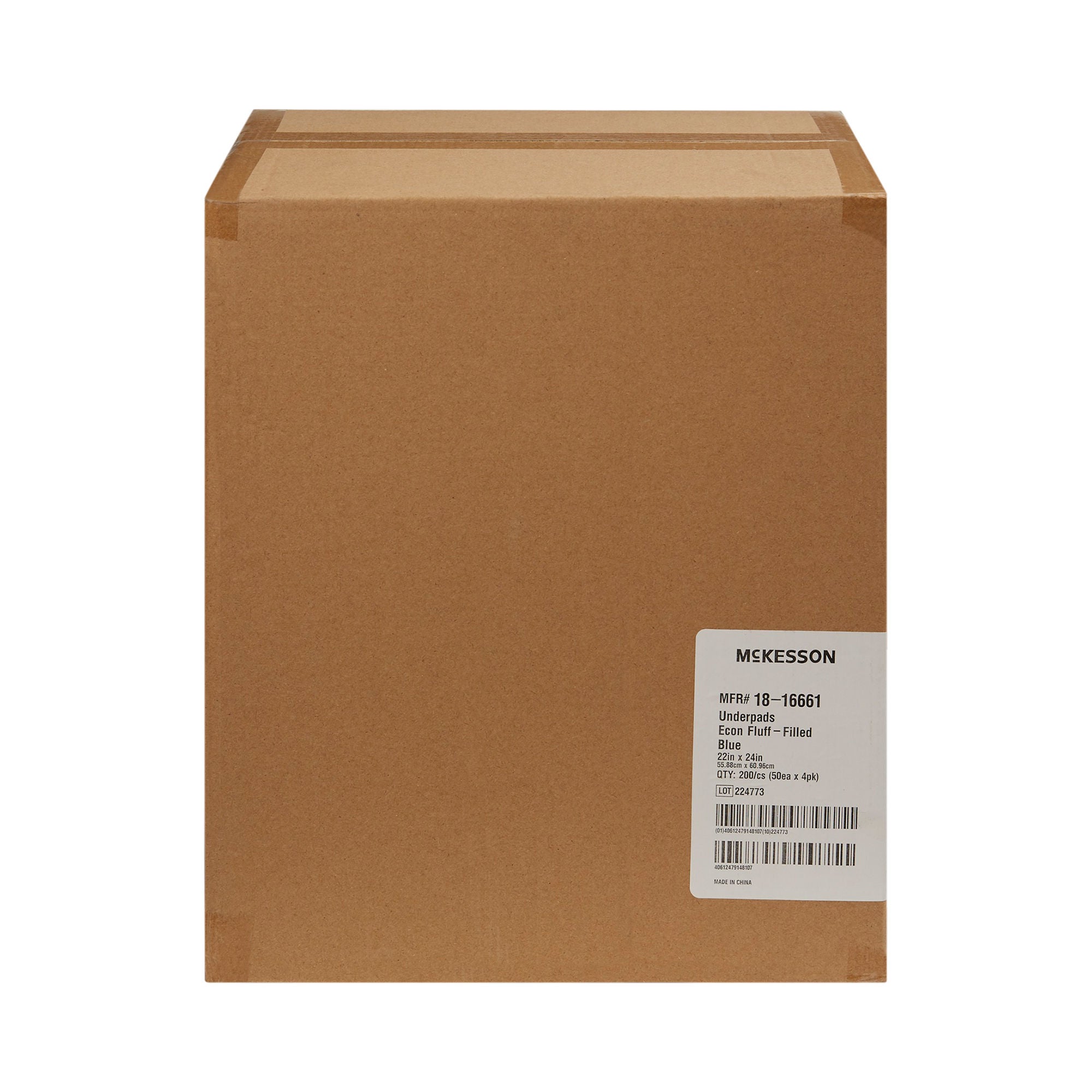 McKesson Brand - 18-16661 Disposable Underpad McKesson 22 X 24 Inch Fluff Light Absorbency