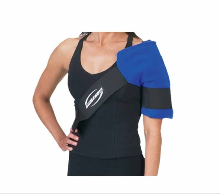DJO - 11-1334-9-00000 Cold Therapy Pad with Strap and Extended Hose DonJoy® Wrap-On Shoulder One Size Fits Most 14 X 12-1/2 X 23 Inch Plastic / Nylon / Foam Reusable