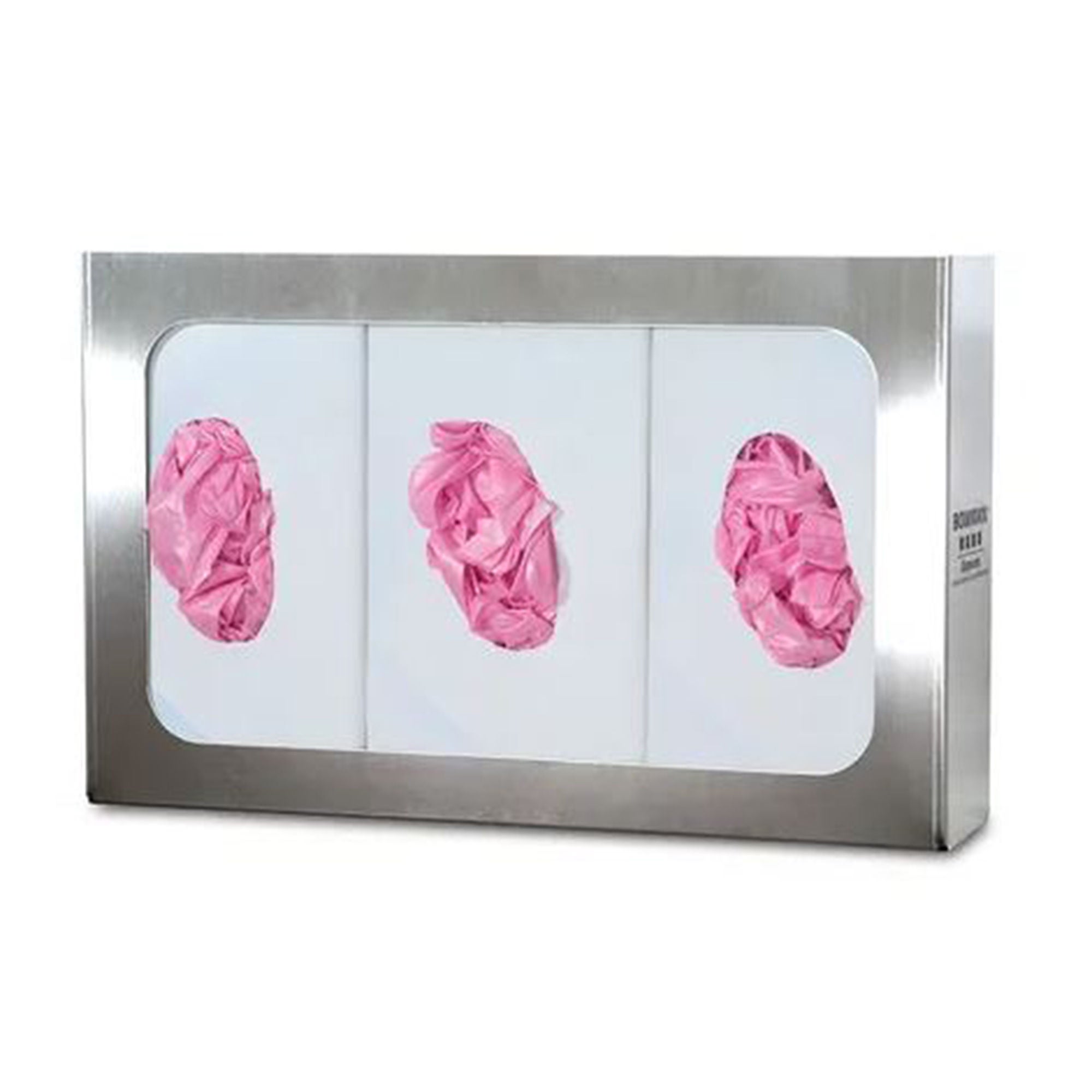 Bowman Manufacturing - GS-006 Glove Box Holder Bowman Glove Butler® Horizontal or Vertical Mounted 3-Box Capacity Silver 3-3/4 X 10 X 16-1/2 Inch Steel
