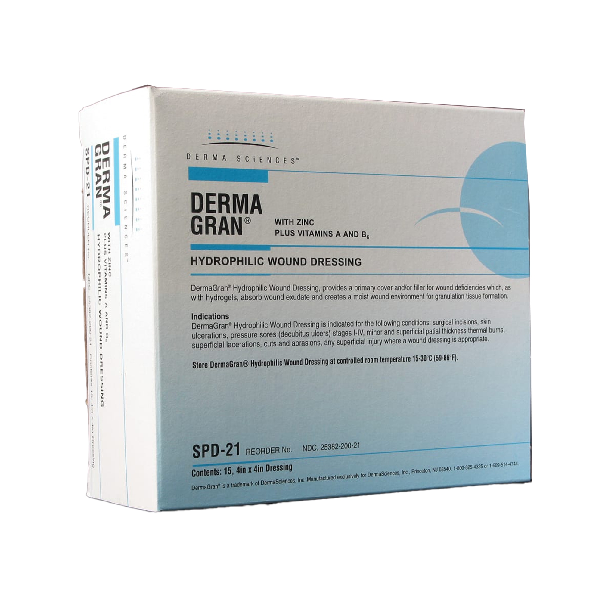 Gentell - SPD21 Dermagran® B Zinc Impregnated Dressing