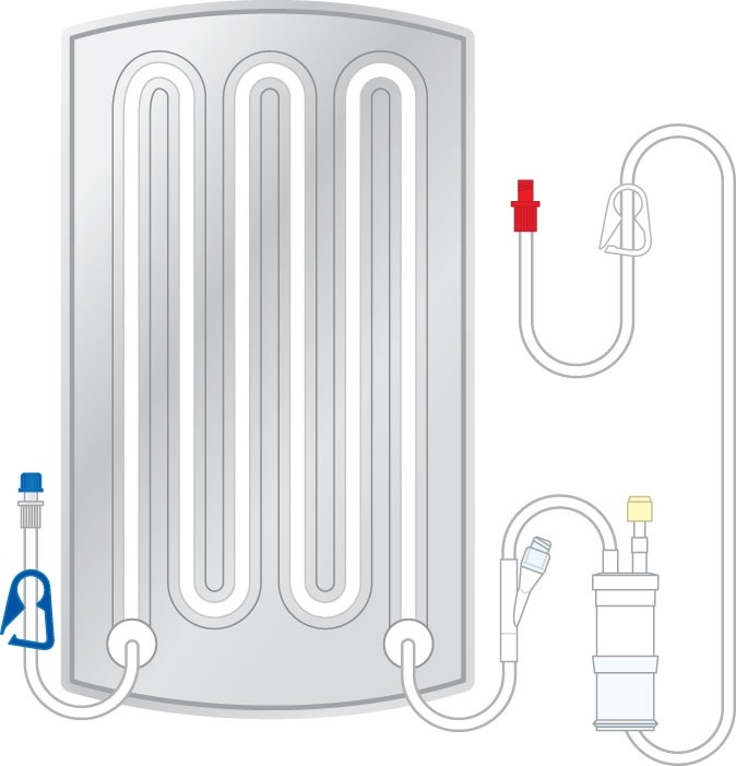 Solventum Corporation 24450 - Fluid Warming Set Ranger™HiFlow Pump 1 Port 9,000 mL / Hr Drip Rate Without Filter 60 Inch Tubing Blood / Solution - 10/Case