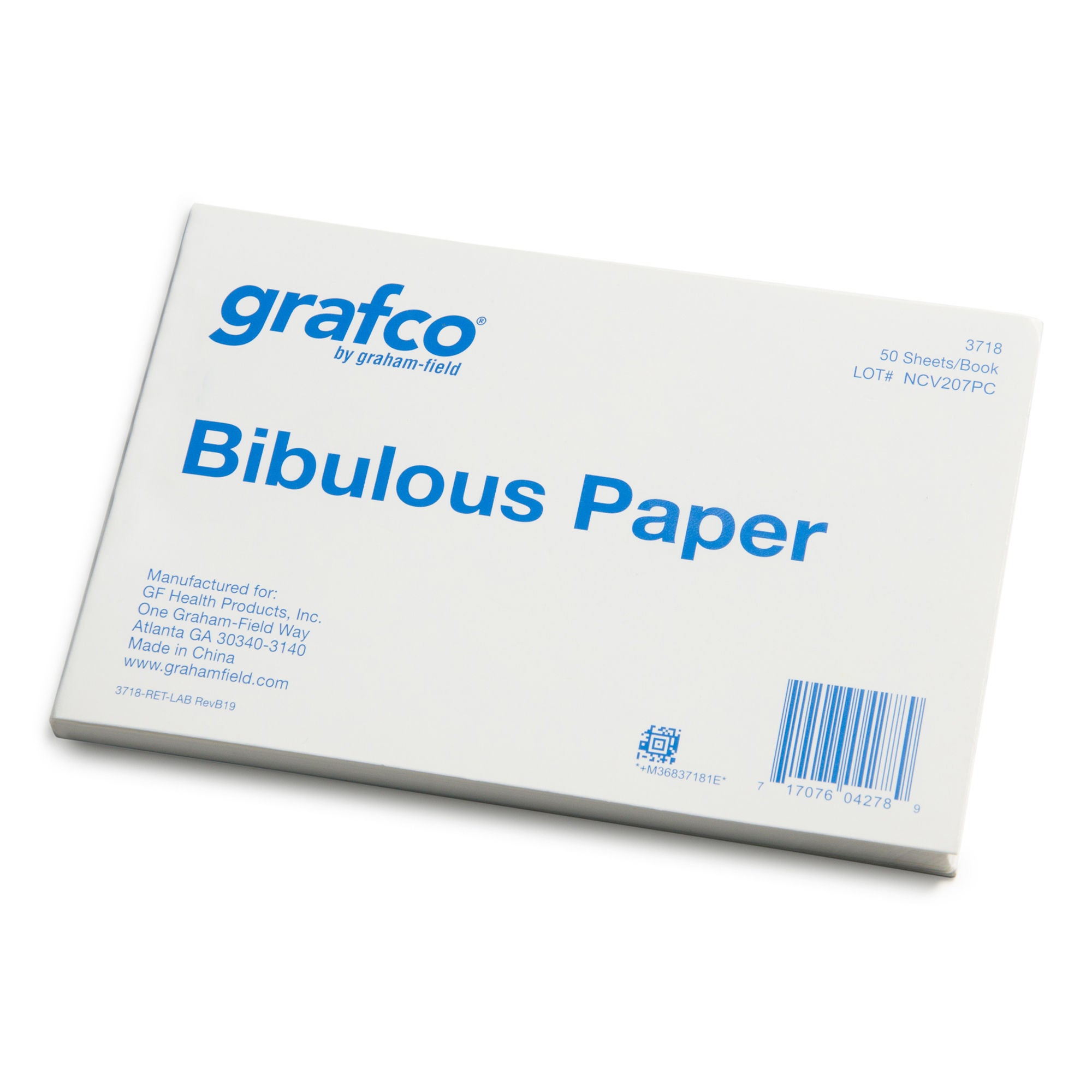 Graham-Field - 3718 Grafco® Bibulous Paper 4 X 6 Inch, 0.18 mm Thick, A-Grade Cotton Fiber
