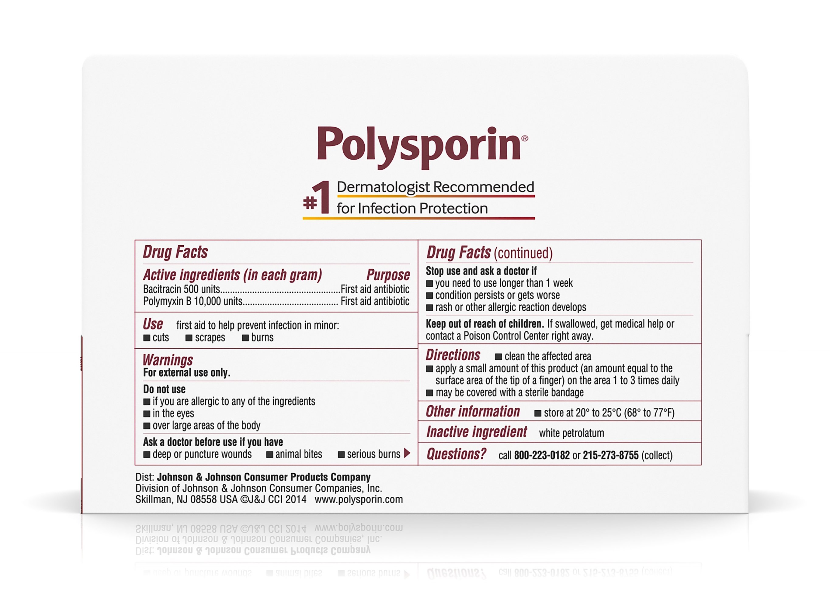 Kenvue Brands LLC - 512378900 Polysporin® Bacitracin / Polymyxin B First Aid Antibiotic
