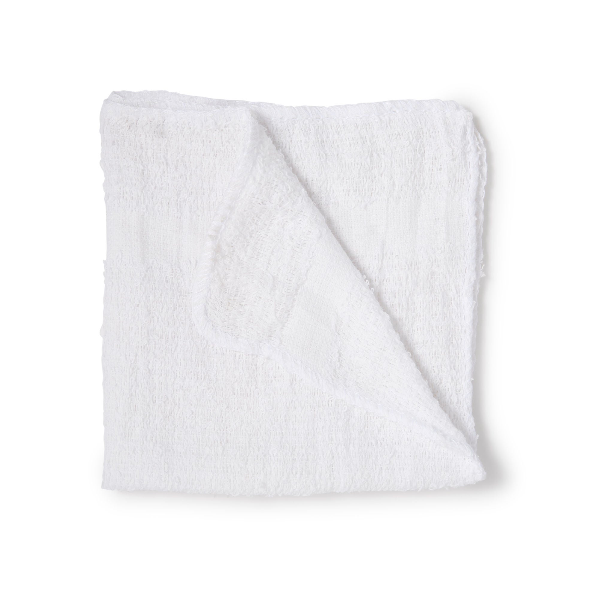 Lew Jan Textile - V11-121210 Washcloth 12 X 12 Inch White Reusable
