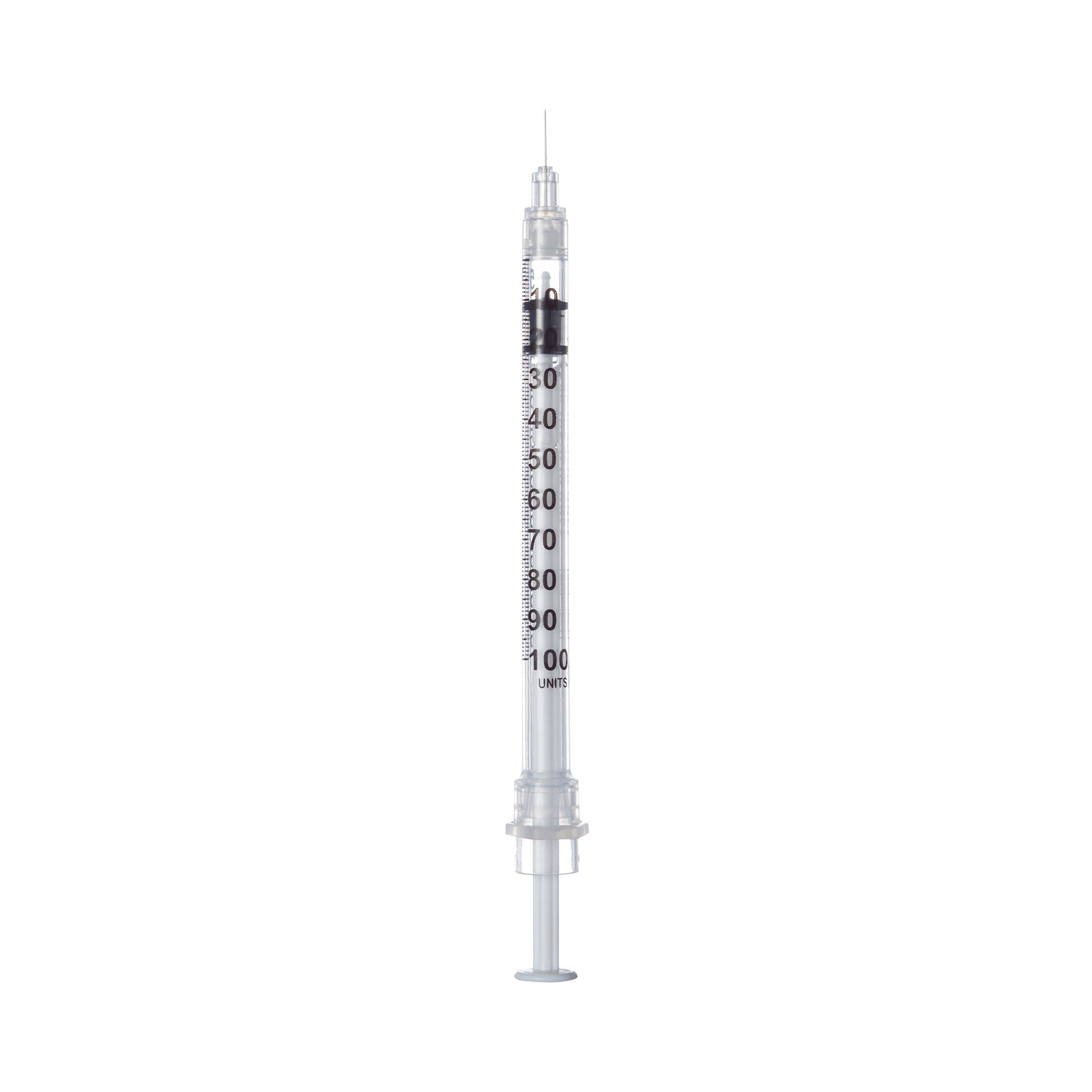 Sol-Millennium Medical 100017IM - Sol-Care™ 1 mL Insulin Syringe with Needle, 29 Gauge, 1/2 Inch Needle Length - 100/Box, 1000/Case