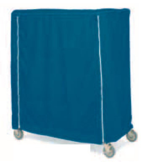 Intermetro Industries - 18X36X62VUCMB Cart Cover Metro® Mariner Blue Uncoated 200 Denier Nylon 36 L X 62 H X 18 D Inch Hook and Loop Closure