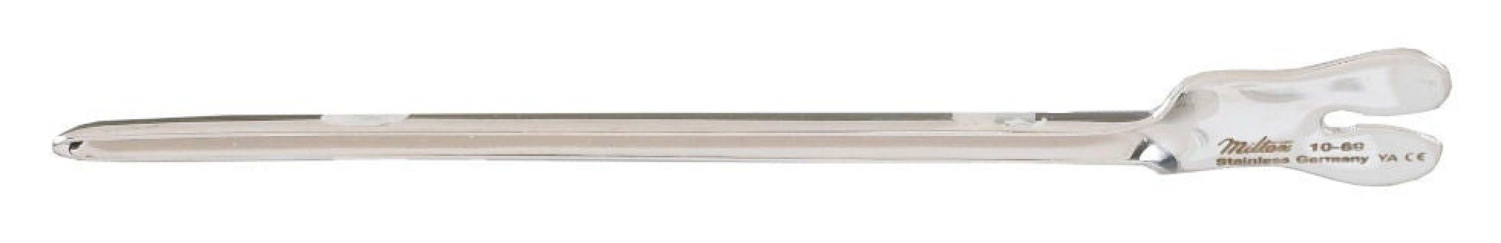 Integra Lifesciences - 10-69 Grooved Director and Tongue Tie Miltex® 4-1/2 Inch Length Plain End NonSterile