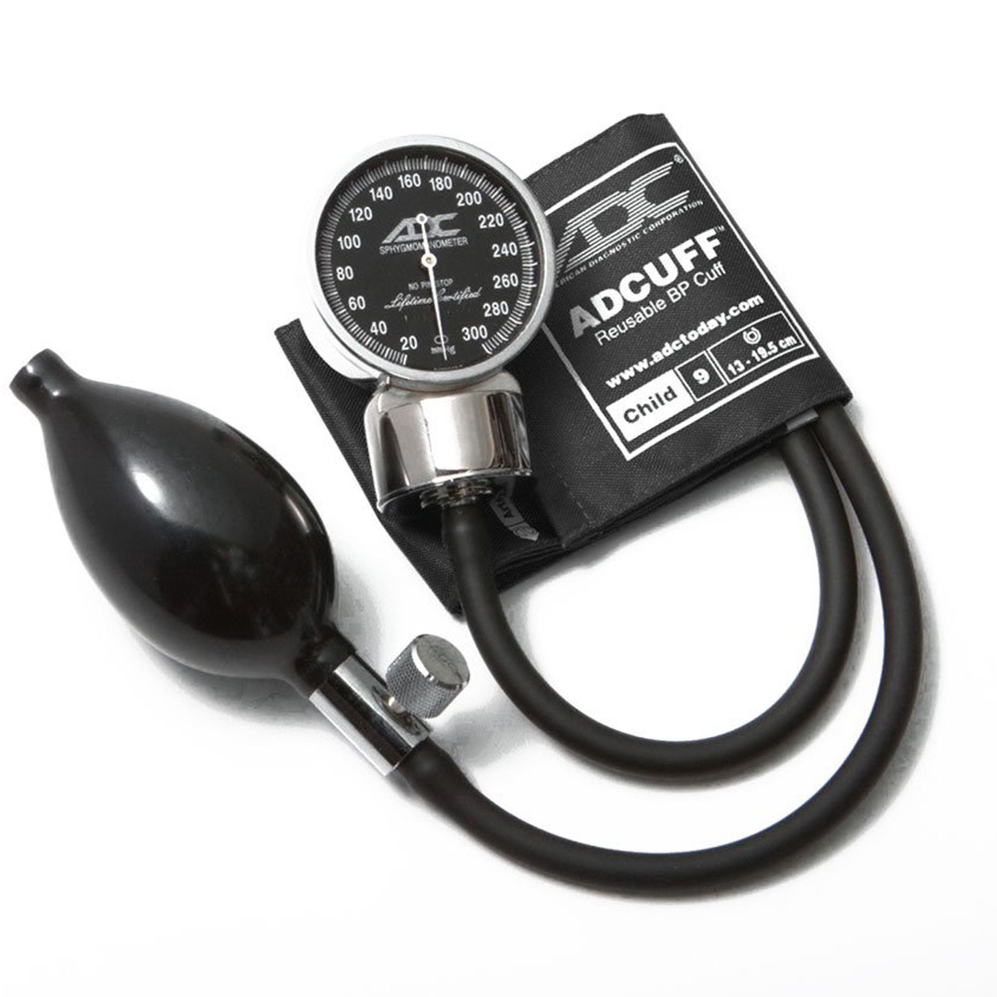 American Diagnostic Corp - 700-9CBK Aneroid Sphygmomanometer Unit Diagnostix™700 Series Pediatric Cuff Arm Nylon Cuff 13 - 19.5 cm Pocket Aneroid