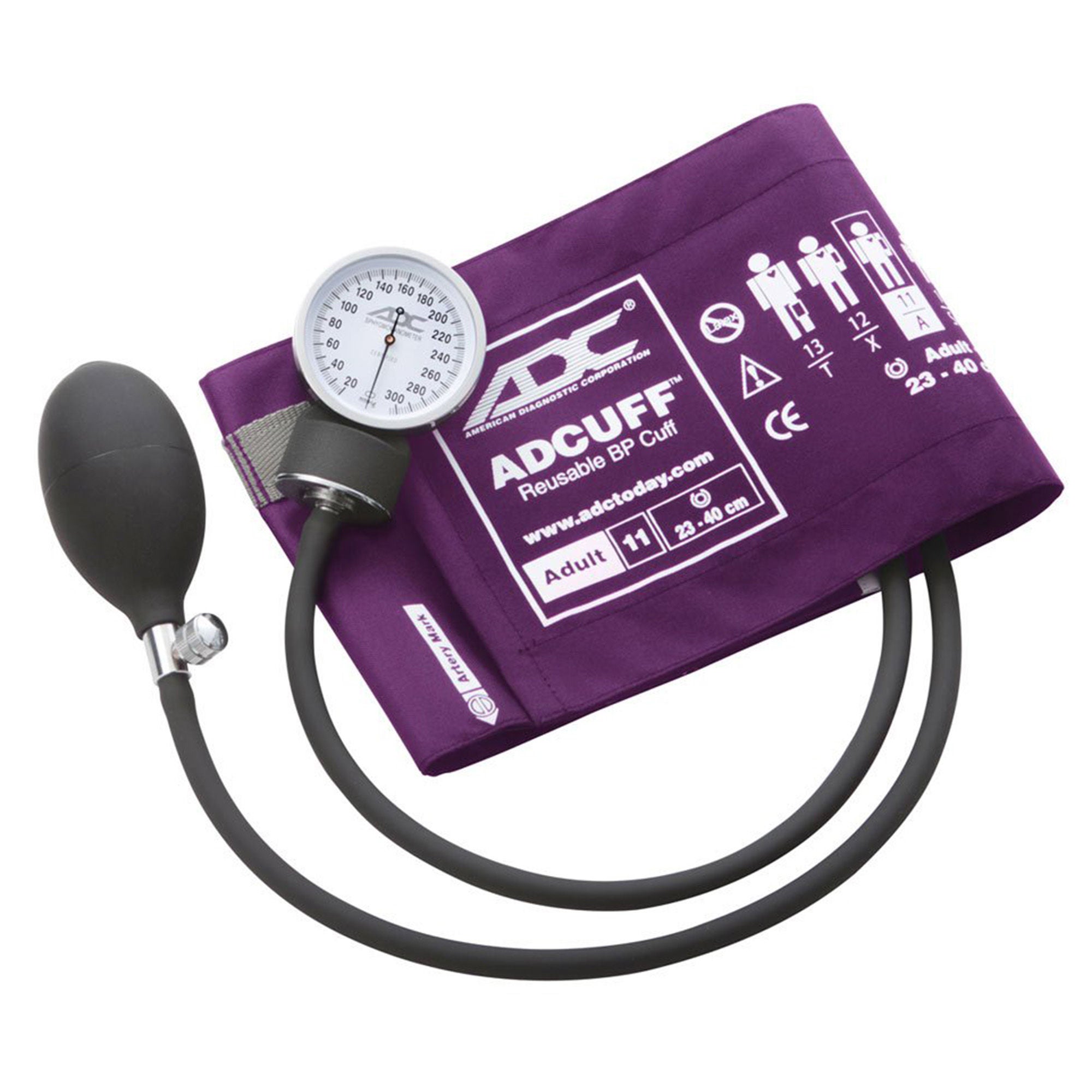 American Diagnostic Corp - 760-11AV Aneroid Sphygmomanometer Unit Prosphyg™760 Series Adult Cuff Arm Nylon Cuff 23 - 40 cm Pocket Aneroid