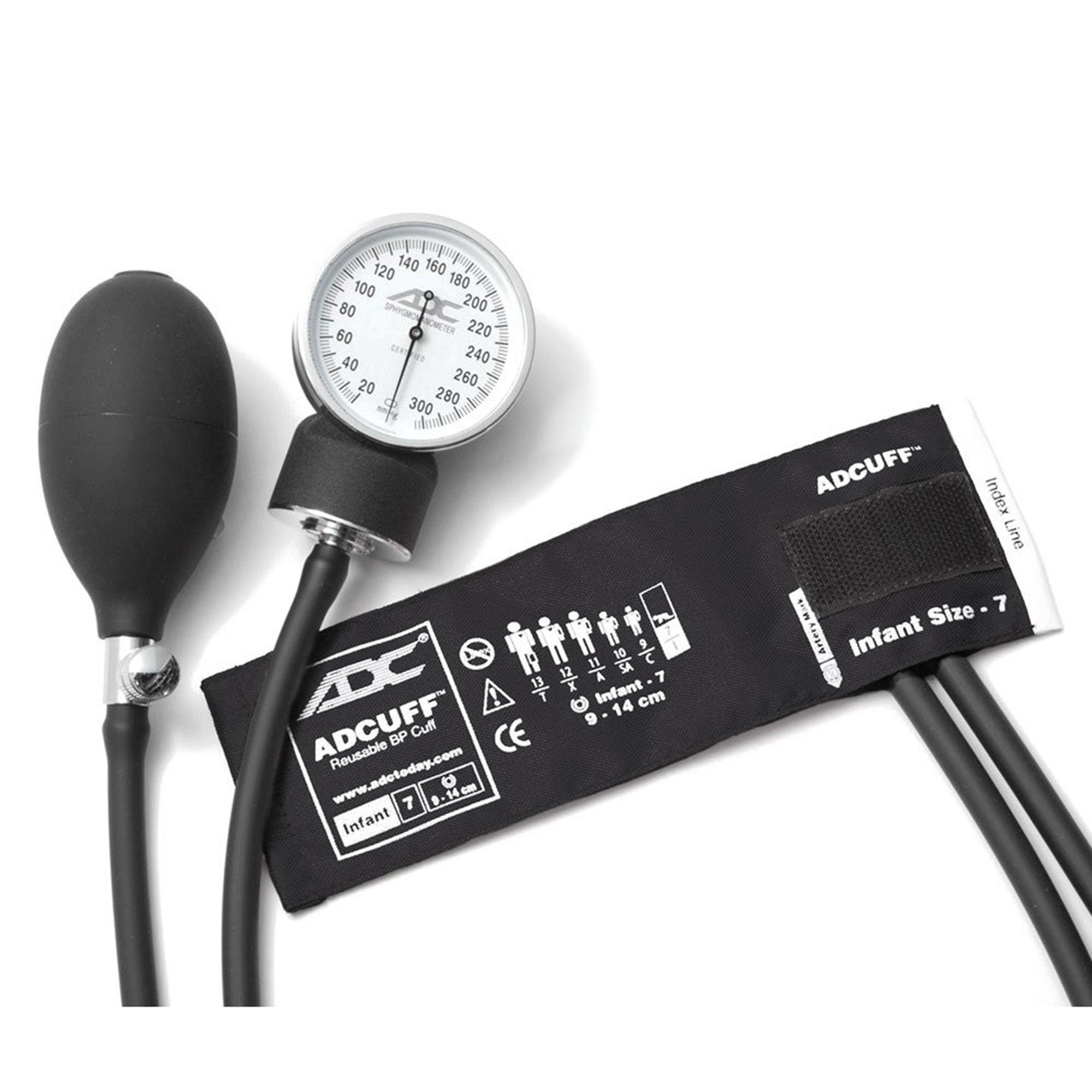 American Diagnostic Corp - 760-7IBK Diagnostix™ 760 Series Aneroid Sphygmomanometer with Cuff for Infants