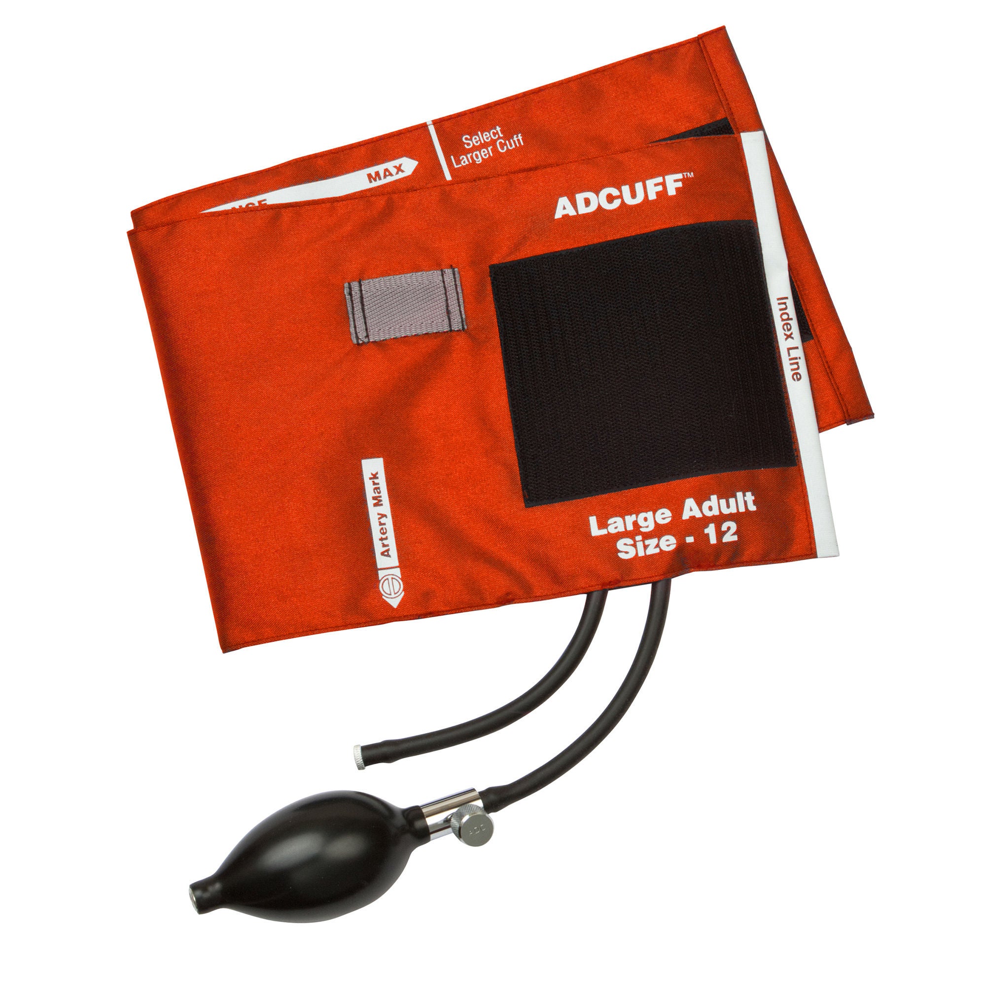 American Diagnostic Corp - 865-12XOR Reusable Blood Pressure Cuff and Bulb Adcuff™ 34 to 50 cm Arm Nylon Cuff Large Adult Cuff