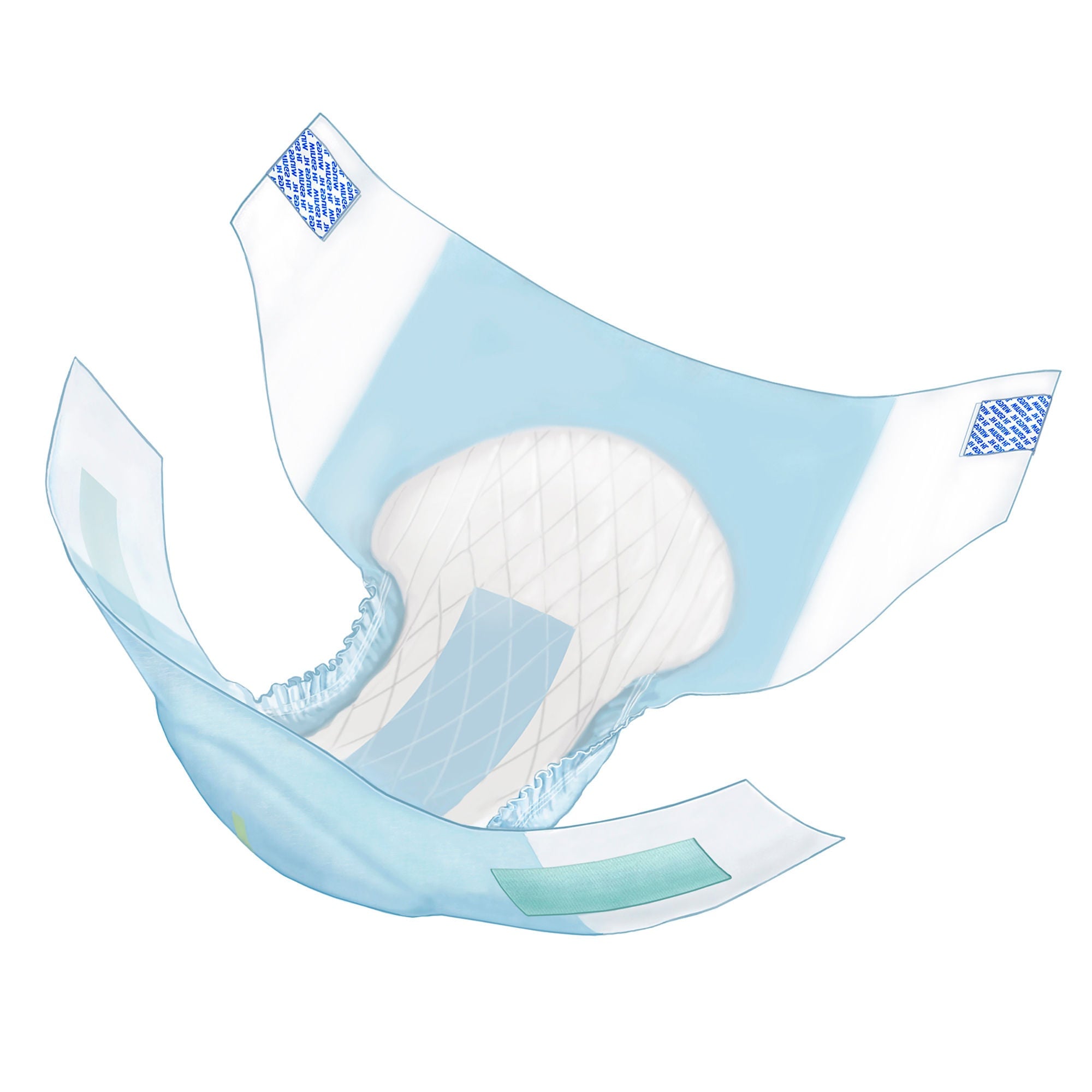 Cardinal - 63073 Incontinence Brief Wings™ Ultra Adult Medium Unisex Disposable Heavy Absorbency