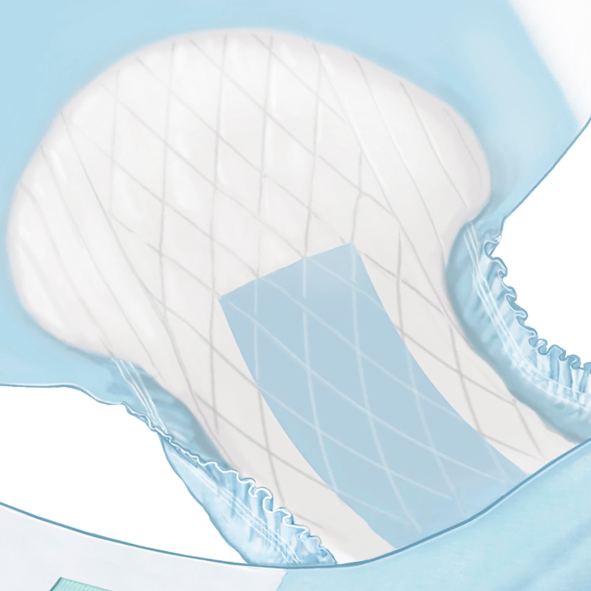Cardinal - 63073 Incontinence Brief Wings™ Ultra Adult Medium Unisex Disposable Heavy Absorbency