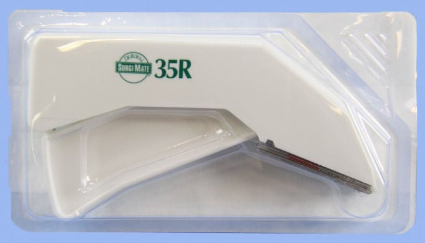 DeRoyal - 25-3002 Skin Stapler SurgiMate™ 35R Squeeze Handle Stainless Steel Staples Regular Staple 35 Staples