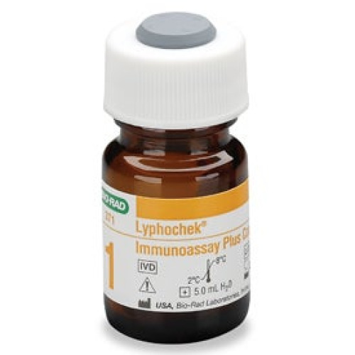 Bio-Rad Laboratories - 371 Multi-Analyte Control Lyphochek® Immunoassay Plus Level 1 12 X 5 mL