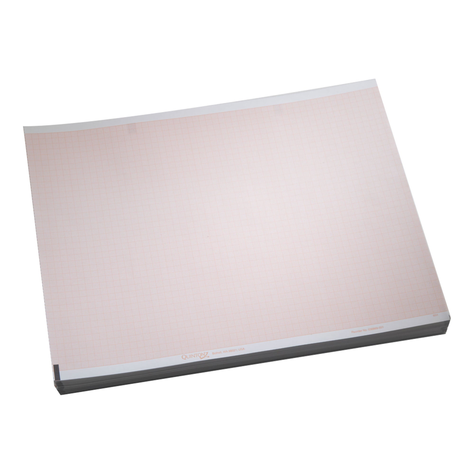 Welch Allyn - 036869-001 Recording Chart Paper Z-Fold Red Grid