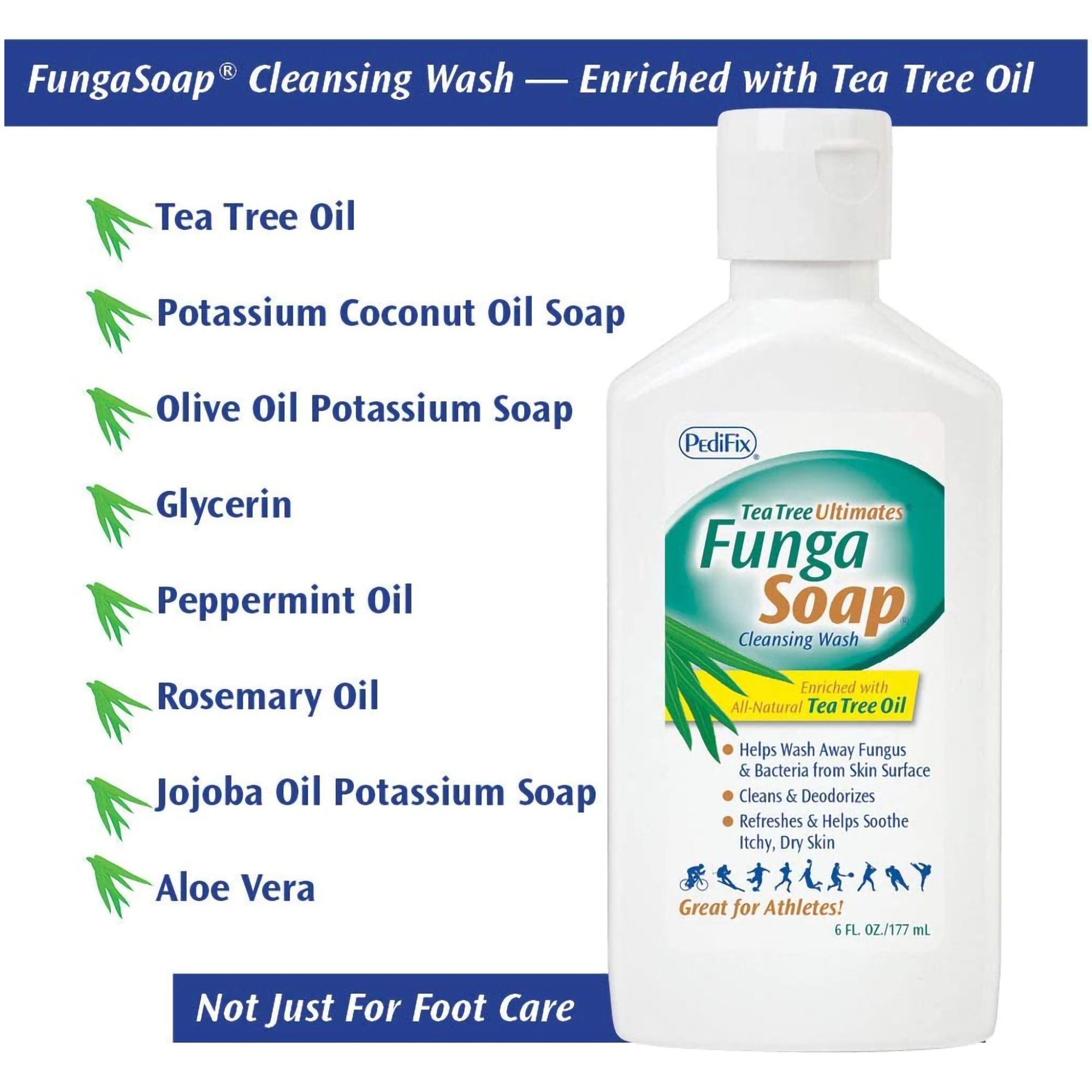 Pedifix P3071 - Tea Tree Ultimates® FungaSoap® – Tea Tree-Infused Cleansing Wash, 6 ounces - 1/Each