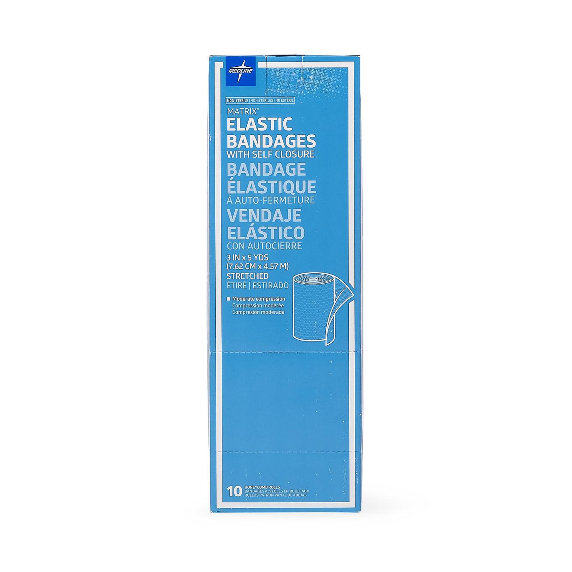 Medline - MDS087003LF Matrix Double hook-and-loop closure Elastic Bandage