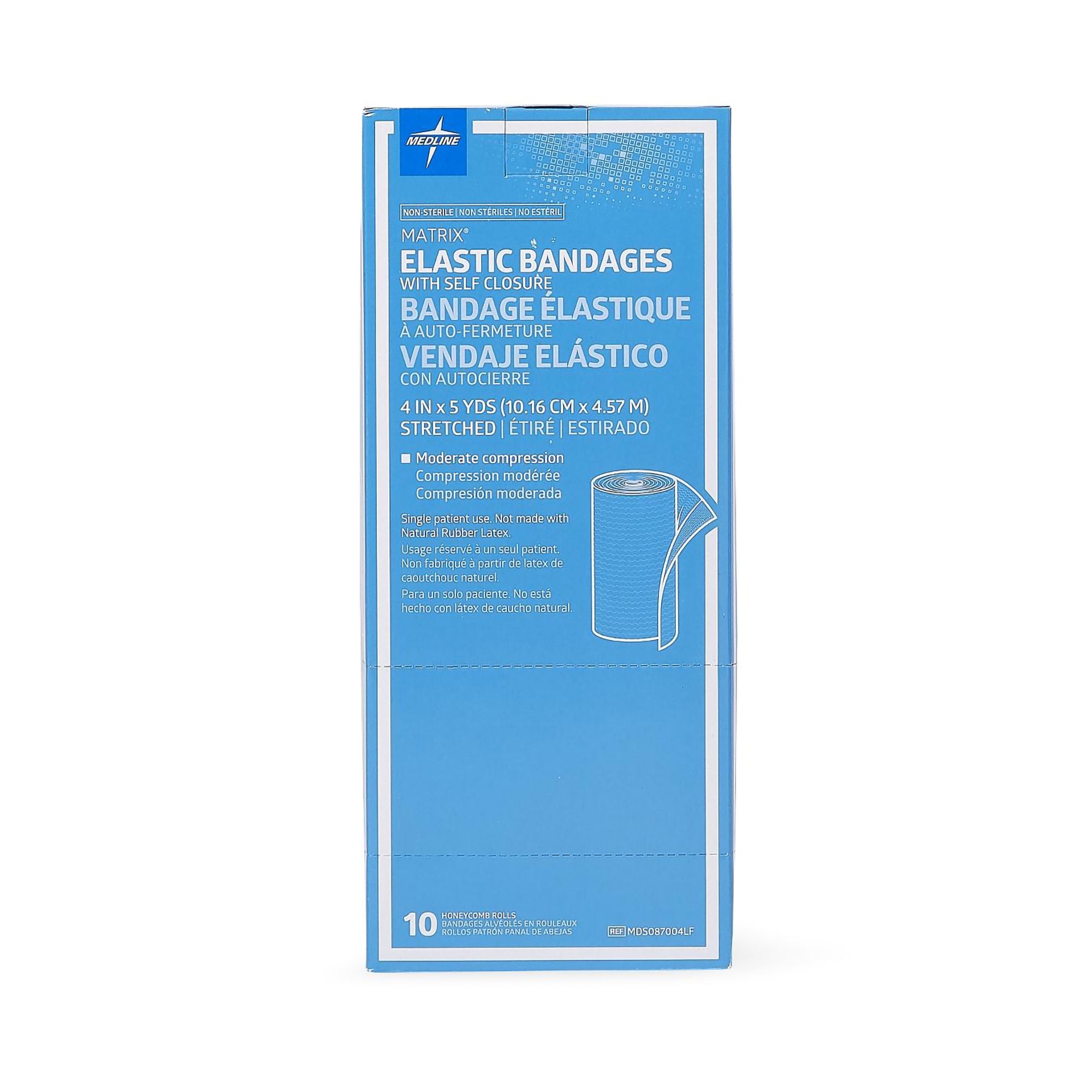 Medline - MDS087004LF Matrix Double hook-and-loop closure Elastic Bandage