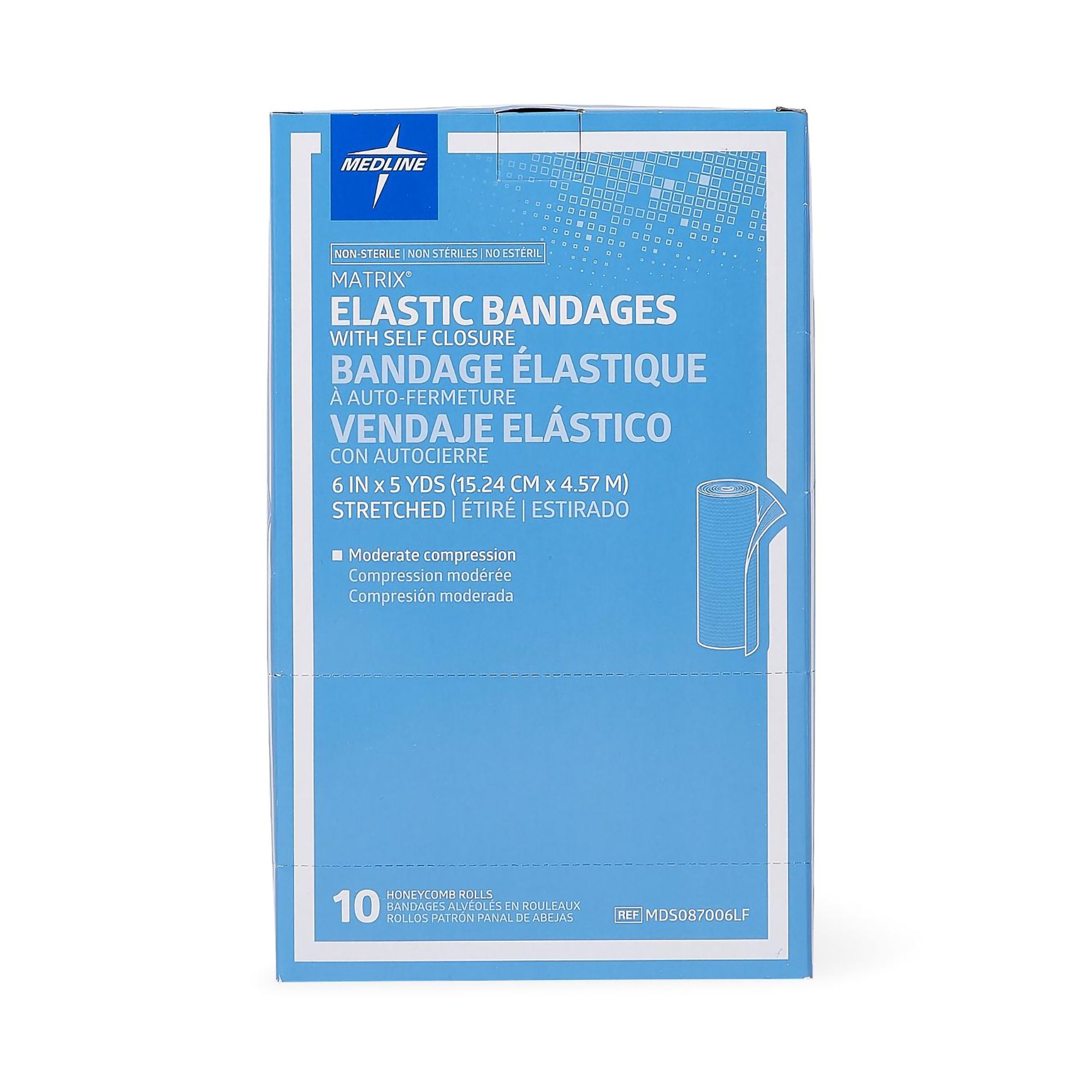 Medline - MDS087006LF Matrix Double hook-and-loop closure Elastic Bandage