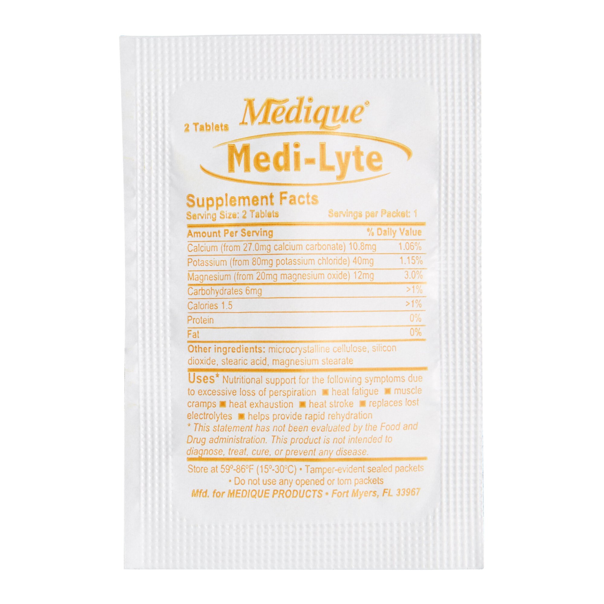 Medique Products 03013 - Medi-Lyte® Calcium / Potassium / Magnesium Mineral Supplement - 1/Box, 12/Case
