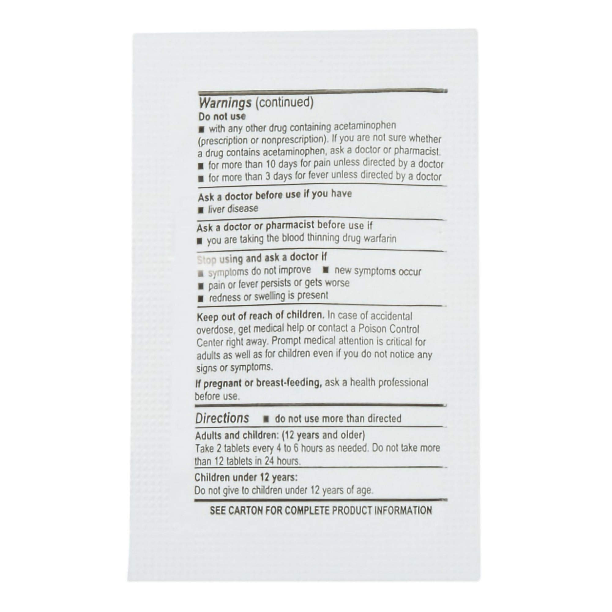Medique Products 14548 - Medique® Acetaminophen Pain Relief - 1/Box, 12/Case