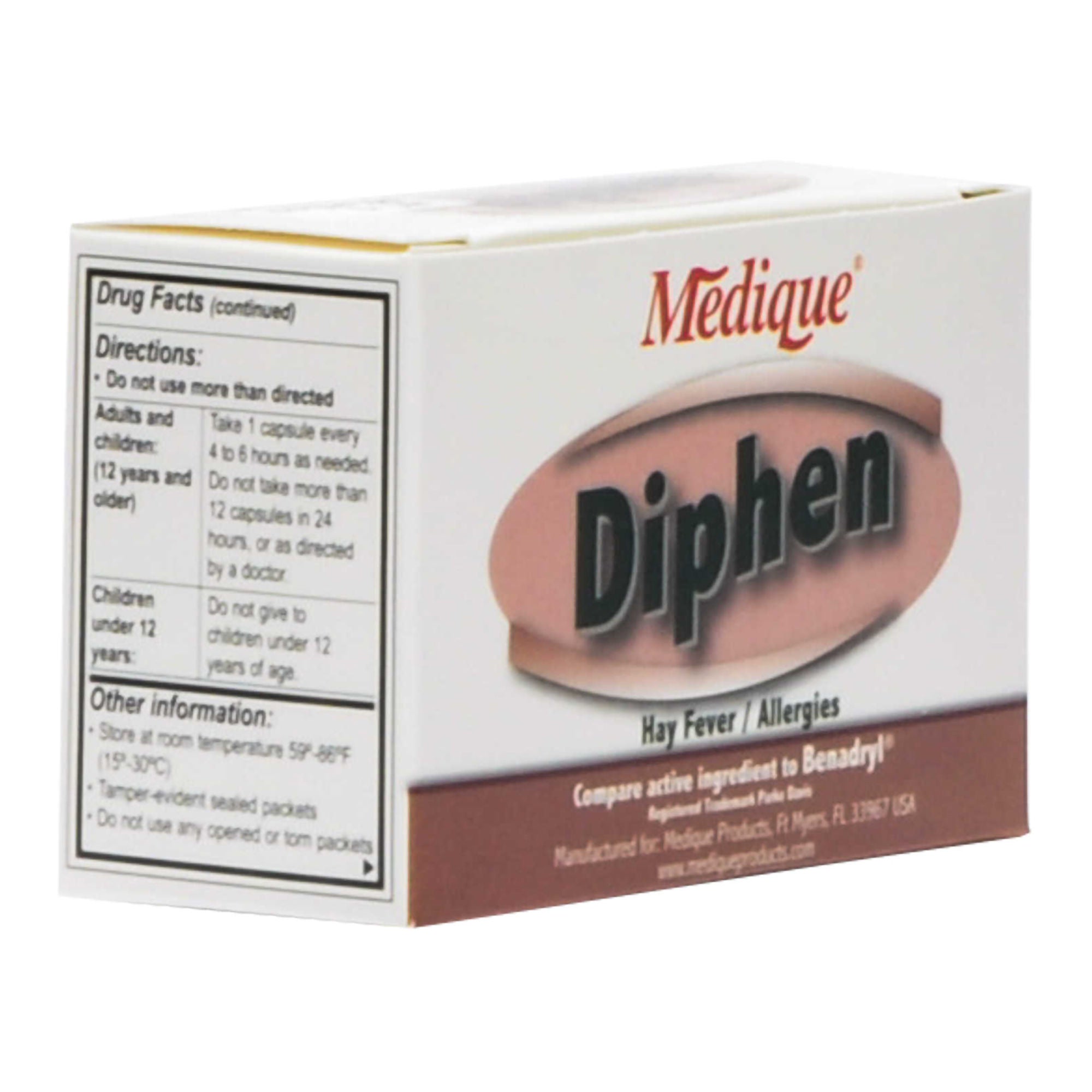 Medique Products - 18464 Diphen Diphenhydramine Allergy Relief