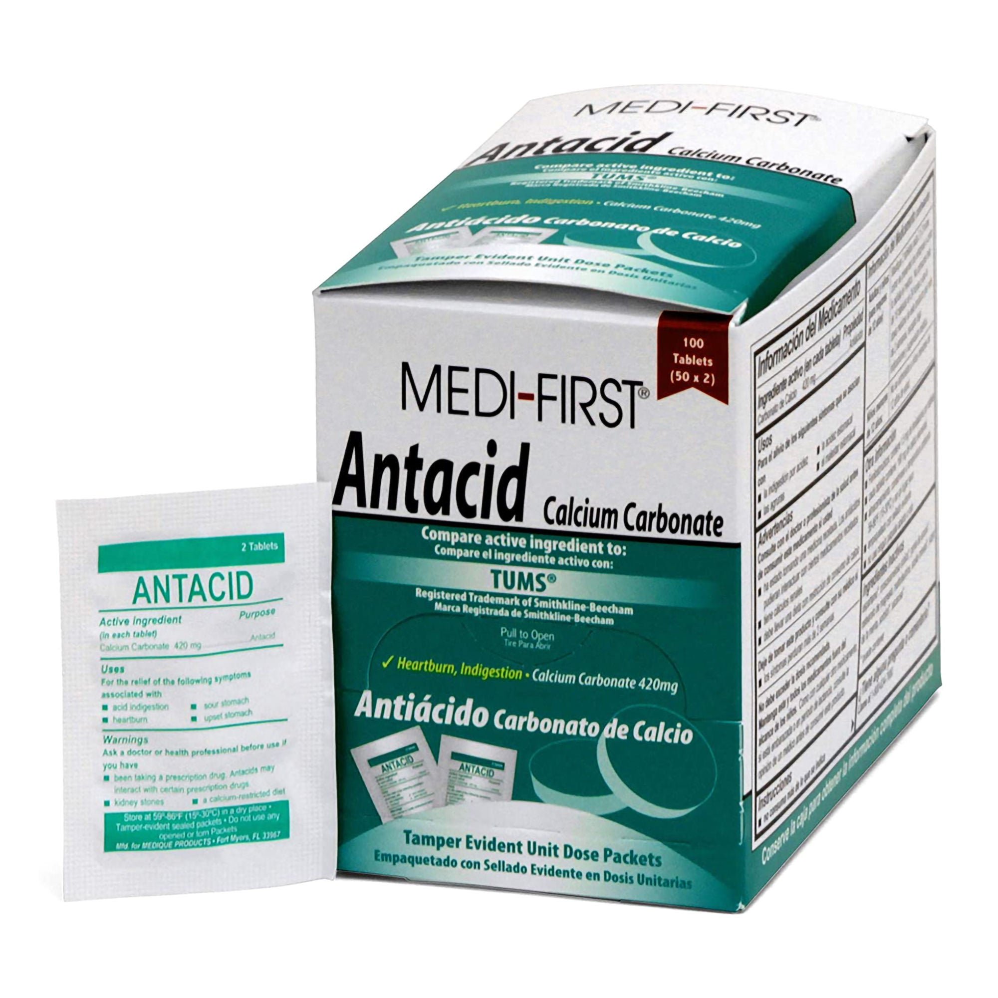 Medique Products - 80233 Medi-First® Calcium Carbonate Antacid