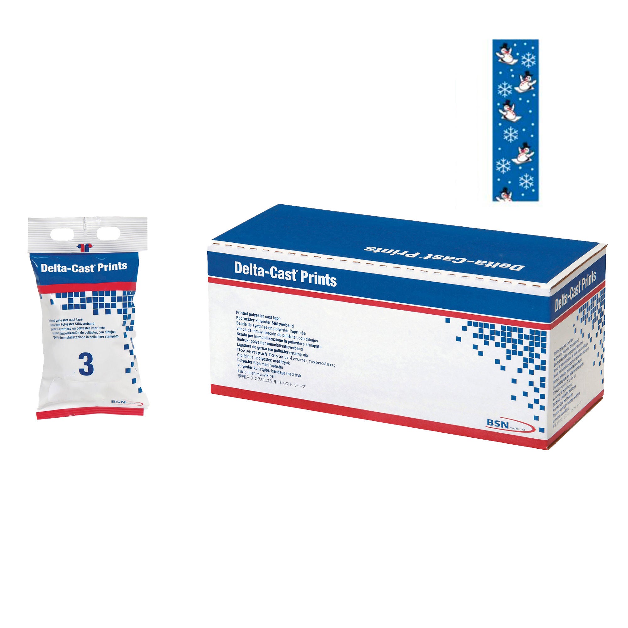 BSN Medical - 8203 Cast Tape Delta-Cast® Prints 3 Inch X 12 Foot Polyester Holiday Print