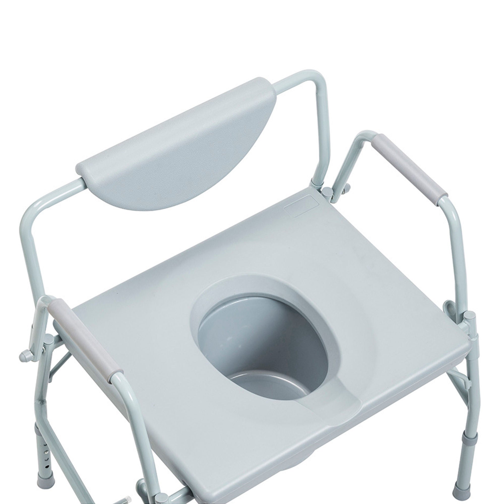 Drive DeVilbiss Healthcare - 11135-1 Commode Chair drive™ Drop Arms Steel Frame Back Bar 23-1/4 Inch Seat Width 1000 lbs. Weight Capacity