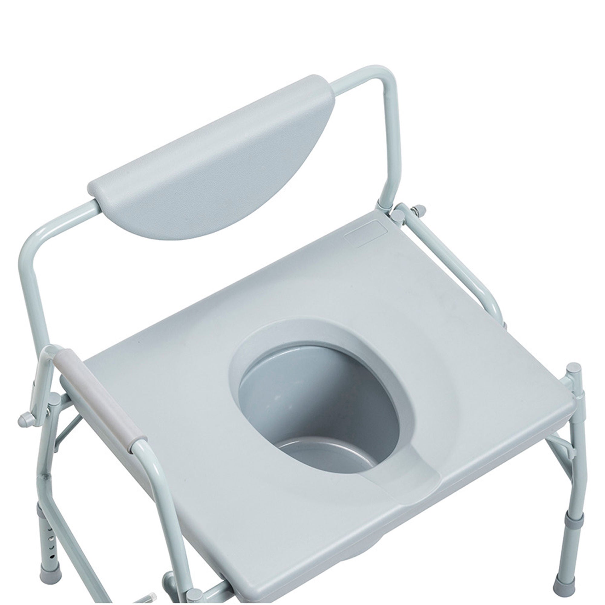 Drive DeVilbiss Healthcare - 11135-1 Commode Chair drive™ Drop Arms Steel Frame Back Bar 23-1/4 Inch Seat Width 1000 lbs. Weight Capacity