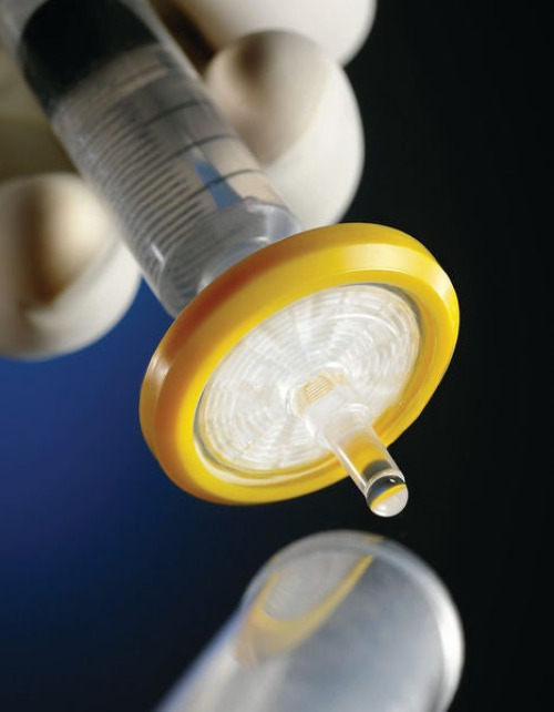 Fisher Anatomical - SLGVM33RS Millex-GV® Filter Unit 0.22 µm, 33 Diameter X 26 H mm, Yellow, PVDF, Female Luer Lok Inlet, Male Luer Slip Outlet, Sterile