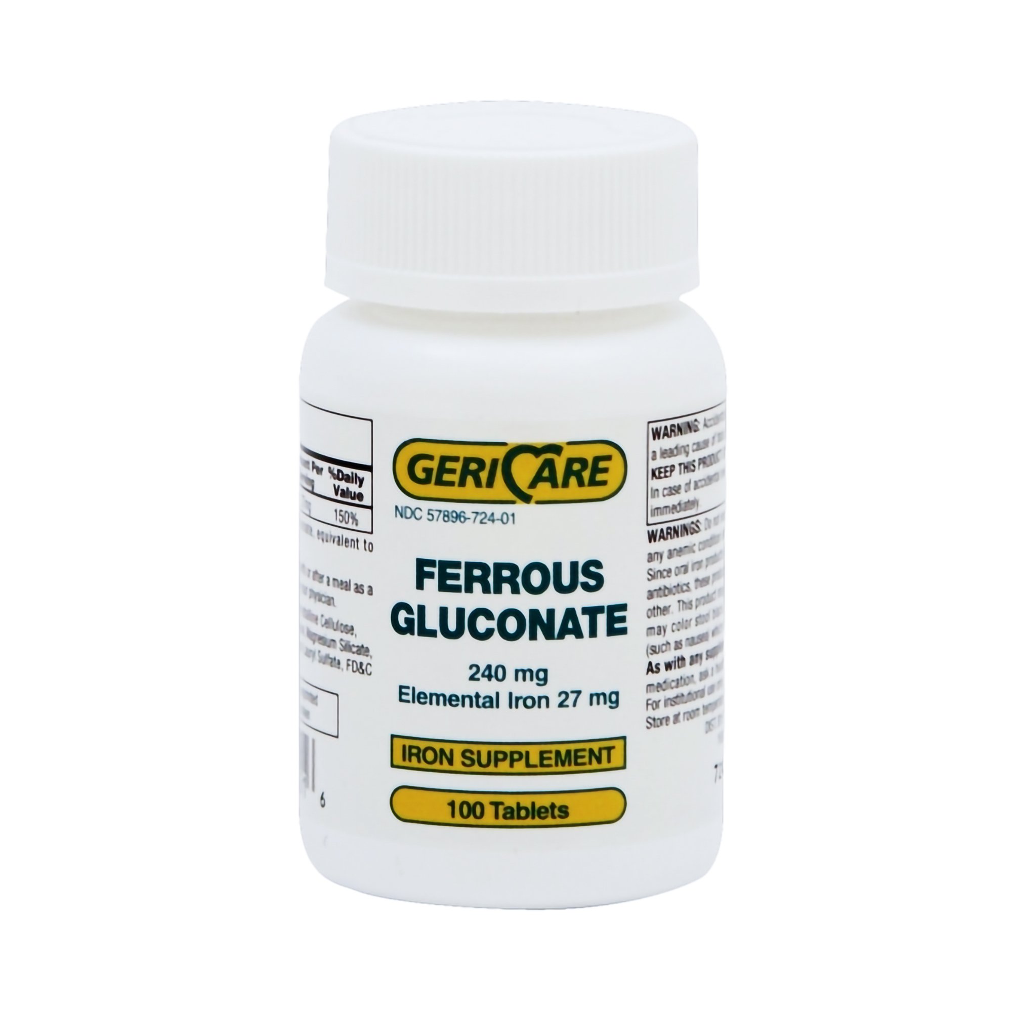 Geri-Care 724-01-GCP - Geri-Care® Iron Mineral Supplement - 1/Bottle, 12/Case