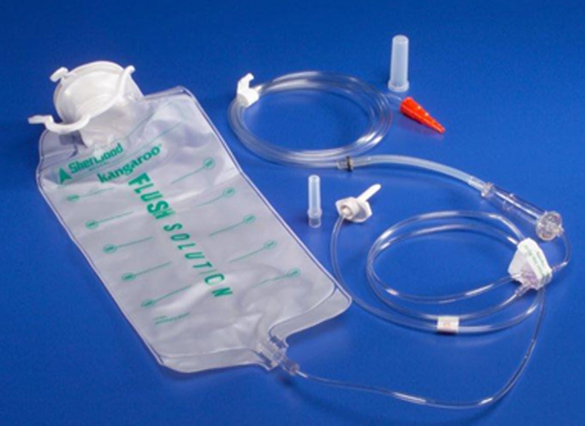 Cardinal - 774669 Enteral Feeding Pump Spike Bag Set Kangaroo™ ePump™ 1000 mL PVC