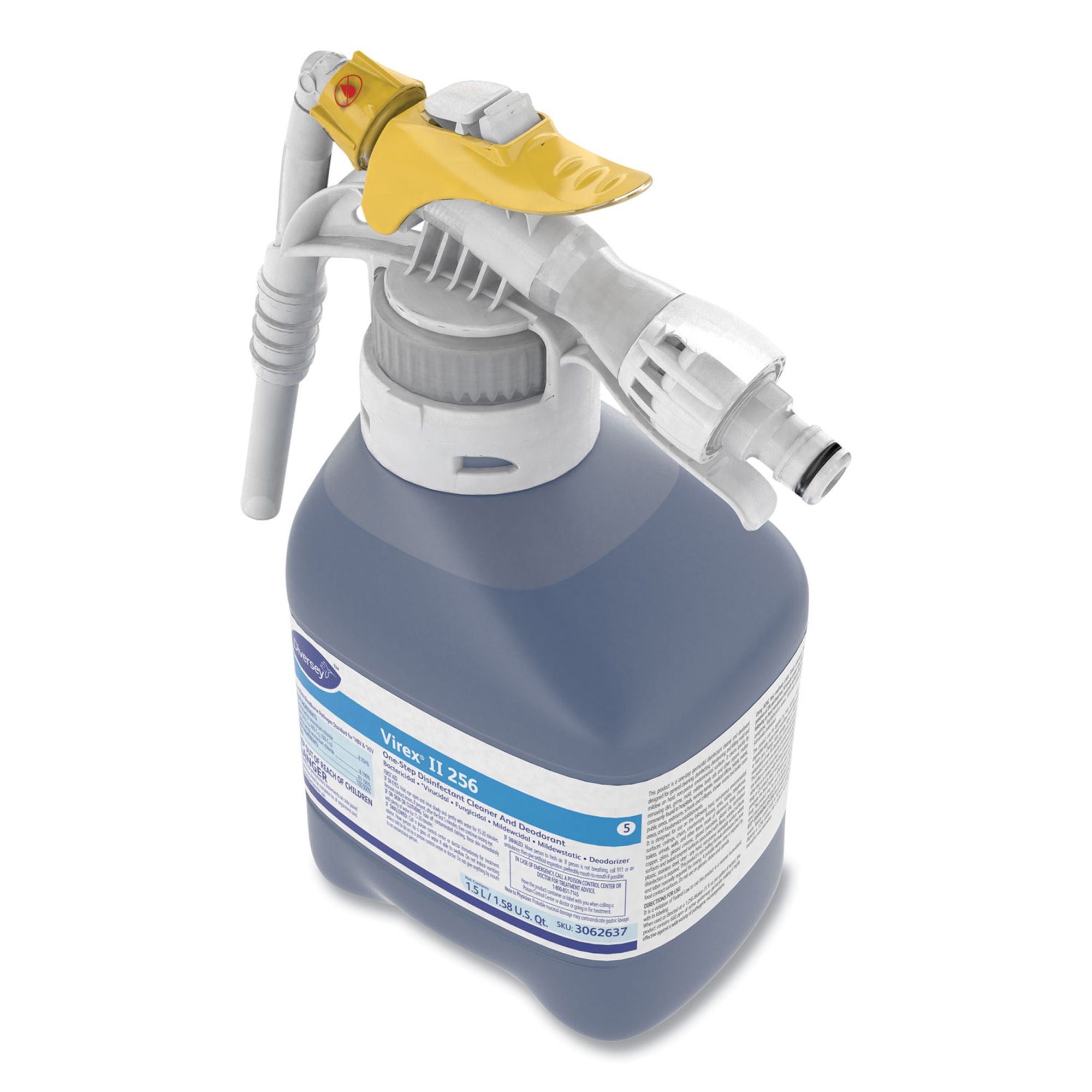 Essendant Co-United Stationers - DVS3062637 Surface Disinfectant Cleaner Diversey™ Virex® II 256 Quaternary Based RTD® Dispensing System Liquid Concentrate 1.5 Liter Bottle Mint Scent NonSterile
