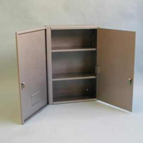 Brandt Industries - 80001 Narcotic Safe Brandt Floor Standing Steel Without Drawers 3 Shelves 2 Keyed