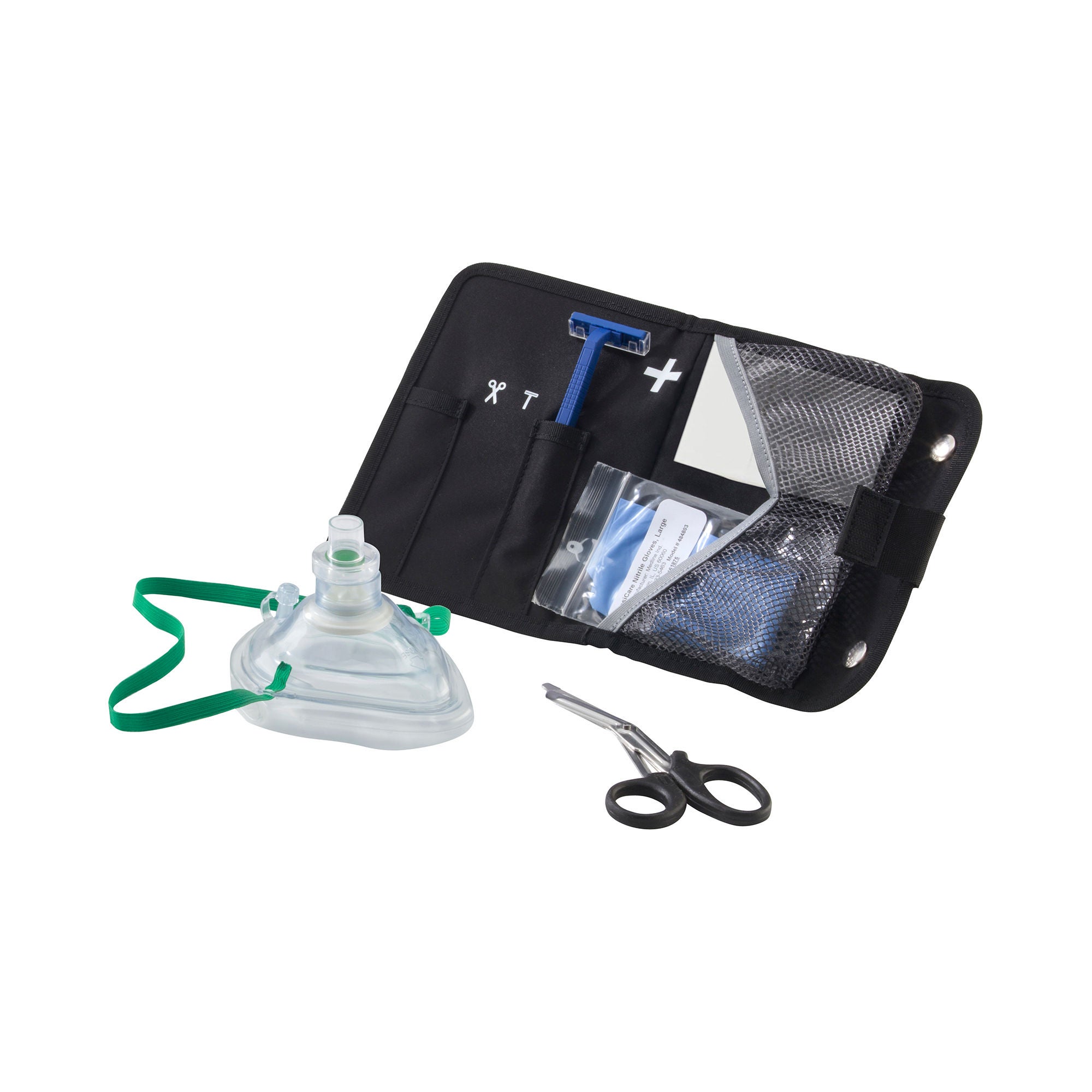 Zoll Medical - UKIT001A Prep Kit, AED 1 Pair Gloves, 1-CPR Barrier Mask, 1-Disposable Razor, 1-4 X 4 Gauze, 1-Scissors, 1-Towel, 1-Antiseptic Wipe, 1-One Way Filter AED