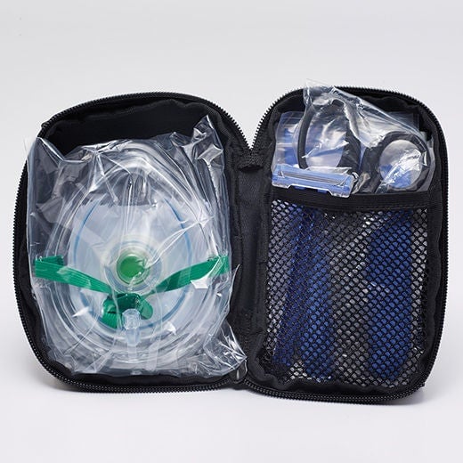 Zoll Medical - UKIT001A Prep Kit, AED 1 Pair Gloves, 1-CPR Barrier Mask, 1-Disposable Razor, 1-4 X 4 Gauze, 1-Scissors, 1-Towel, 1-Antiseptic Wipe, 1-One Way Filter AED