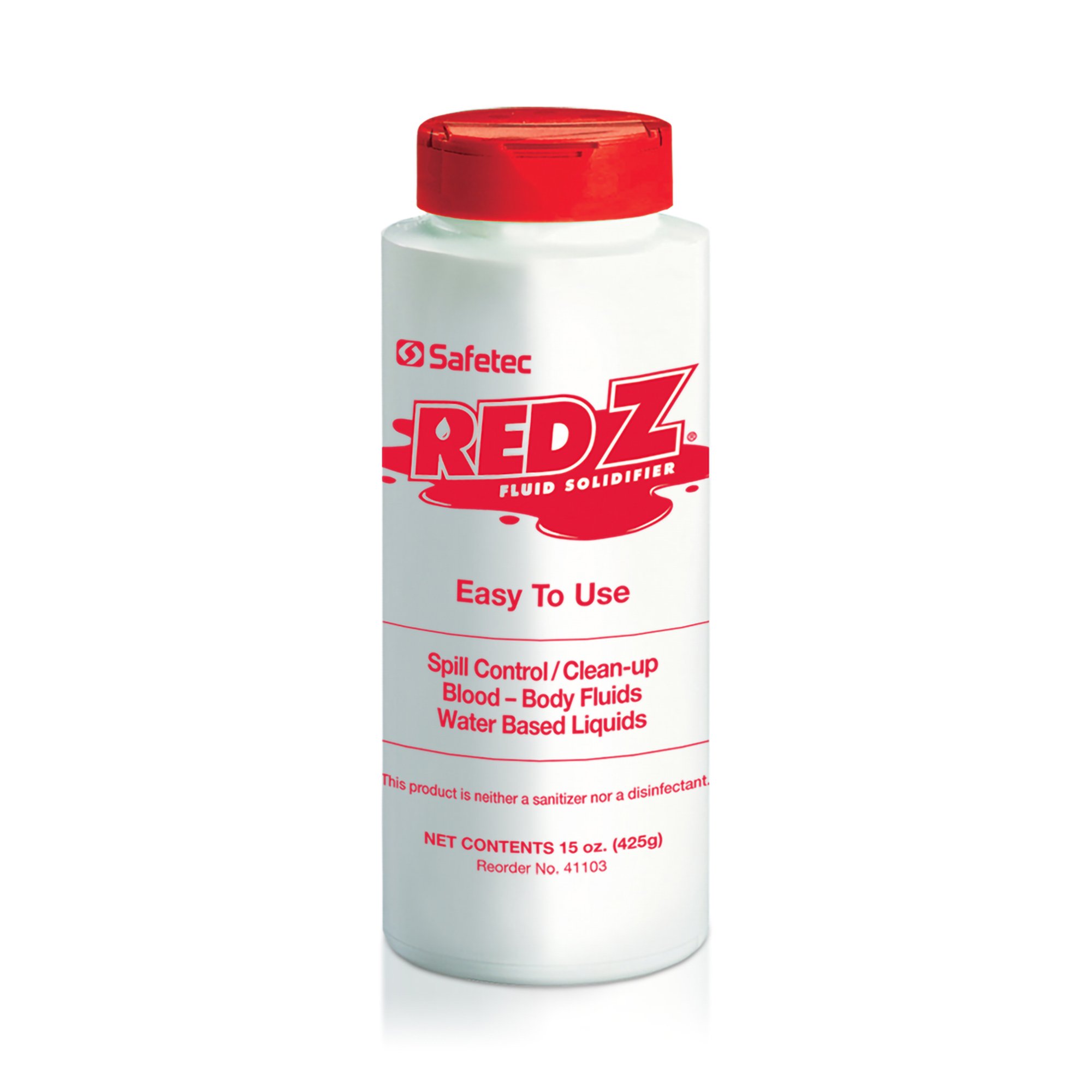 Safetec of America 41103 - Red Z™ Spill Control Solidifier, 15-ounce Shaker Top Bottle - 1/Each, 12/Case