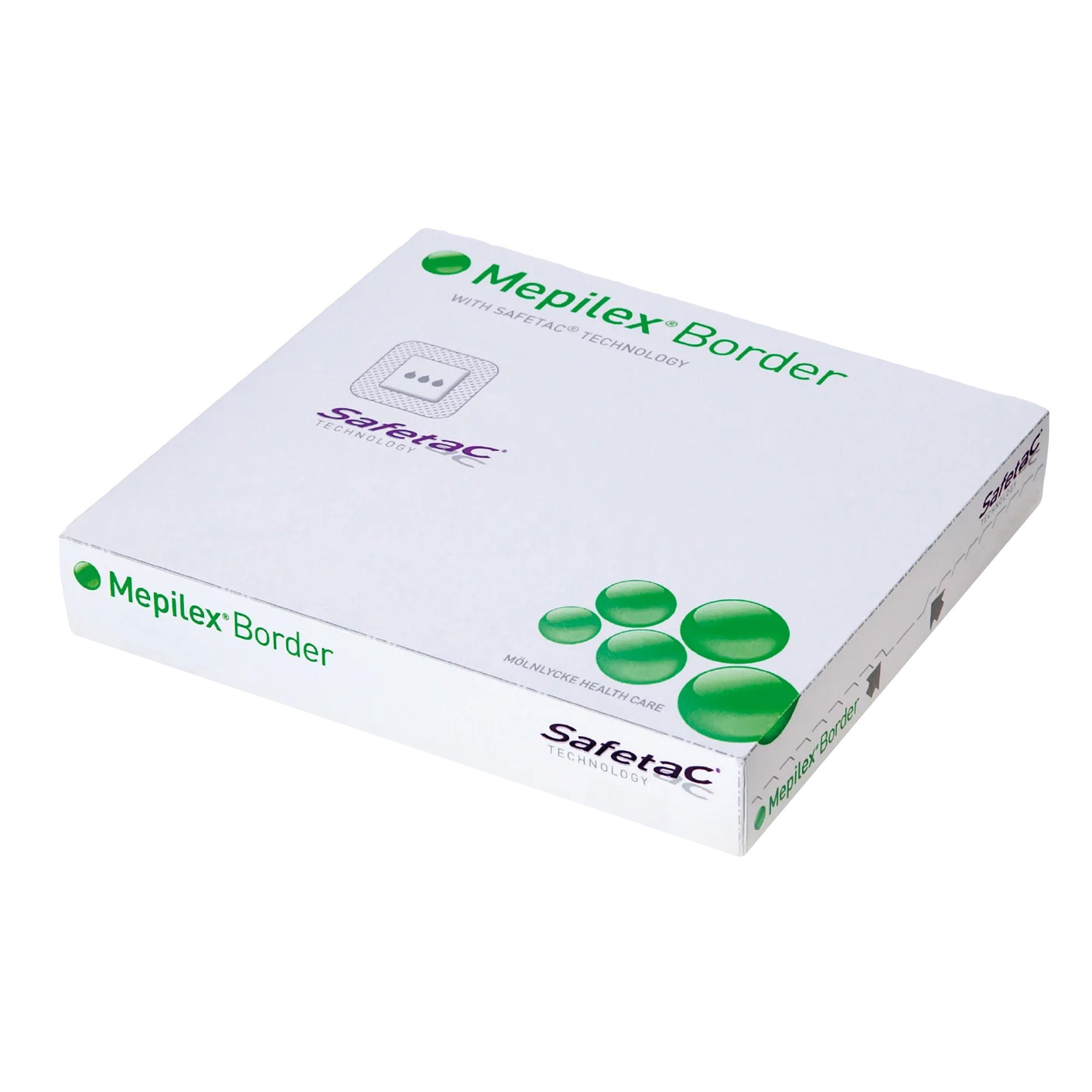 Molnlycke - 295200 Foam Dressing Mepilex® Border 3 X 3 Inch With Border Waterproof Film Backing Silicone Adhesive Square Sterile