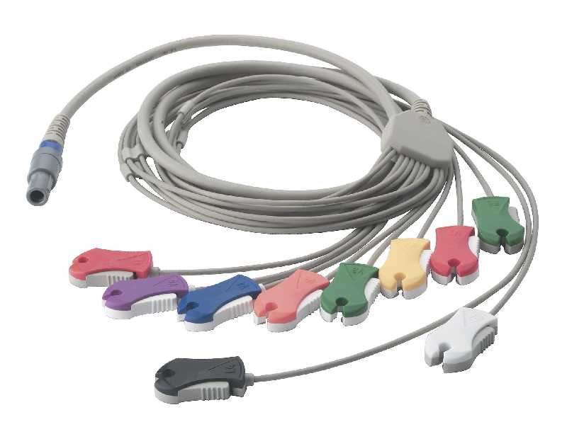 Welch Allyn - SE-PC-AHA-CLIP ECG Cable Patient Stress Cable, Pro Clip, AHA For use with Cardio Perfect, Cardio Control Units