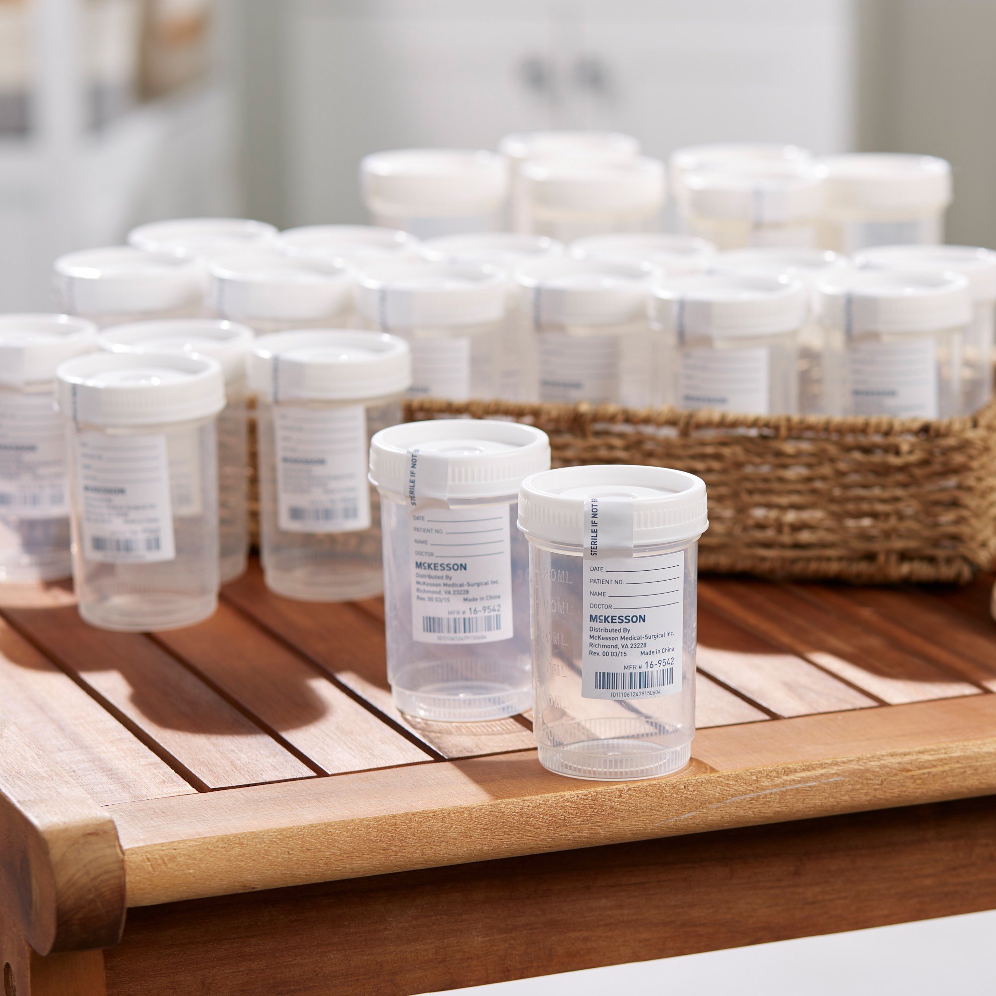 McKesson Brand 16-9542 - McKesson Specimen Container for Pneumatic Tube Systems, 120 mL - 75/Bag, 300/Case