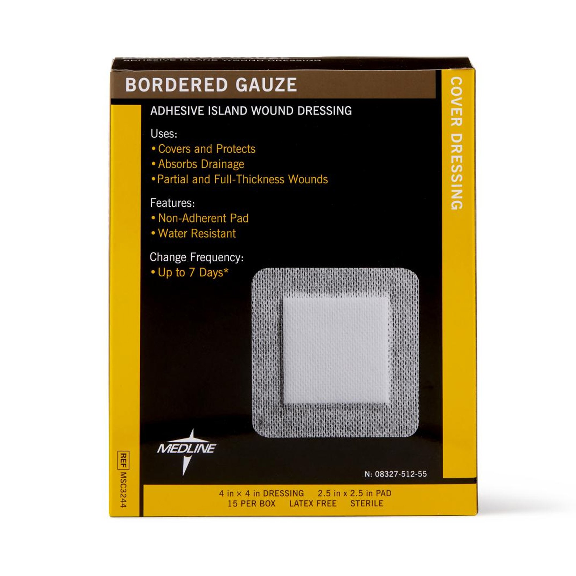Medline MSC3244 - Medline Island Dressing, 4 x 4 Inch - 1/Each, 15/Box, 150/Case